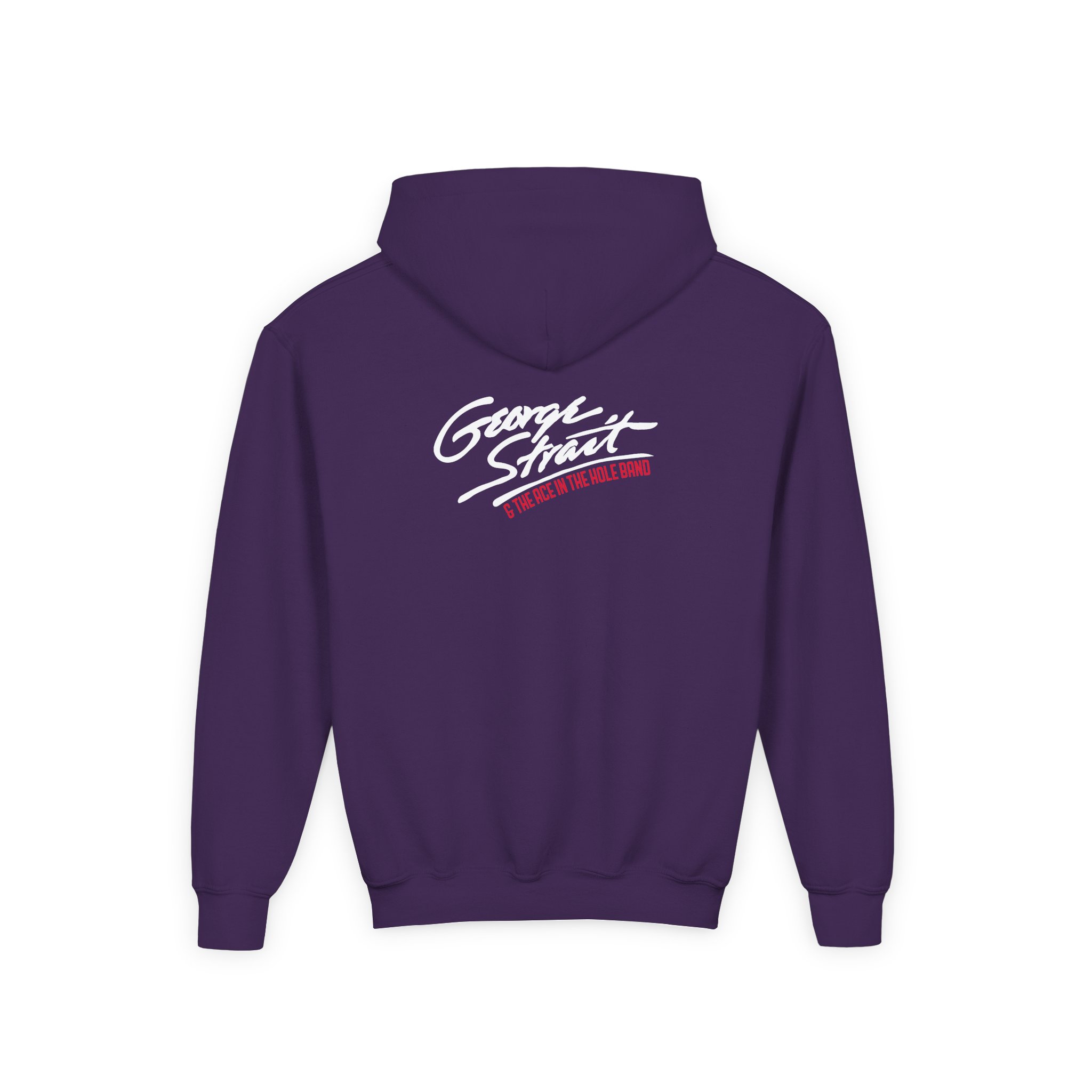 George Strait Satin Youth Heavy Blend Hooded Sweatshirt - Image 10