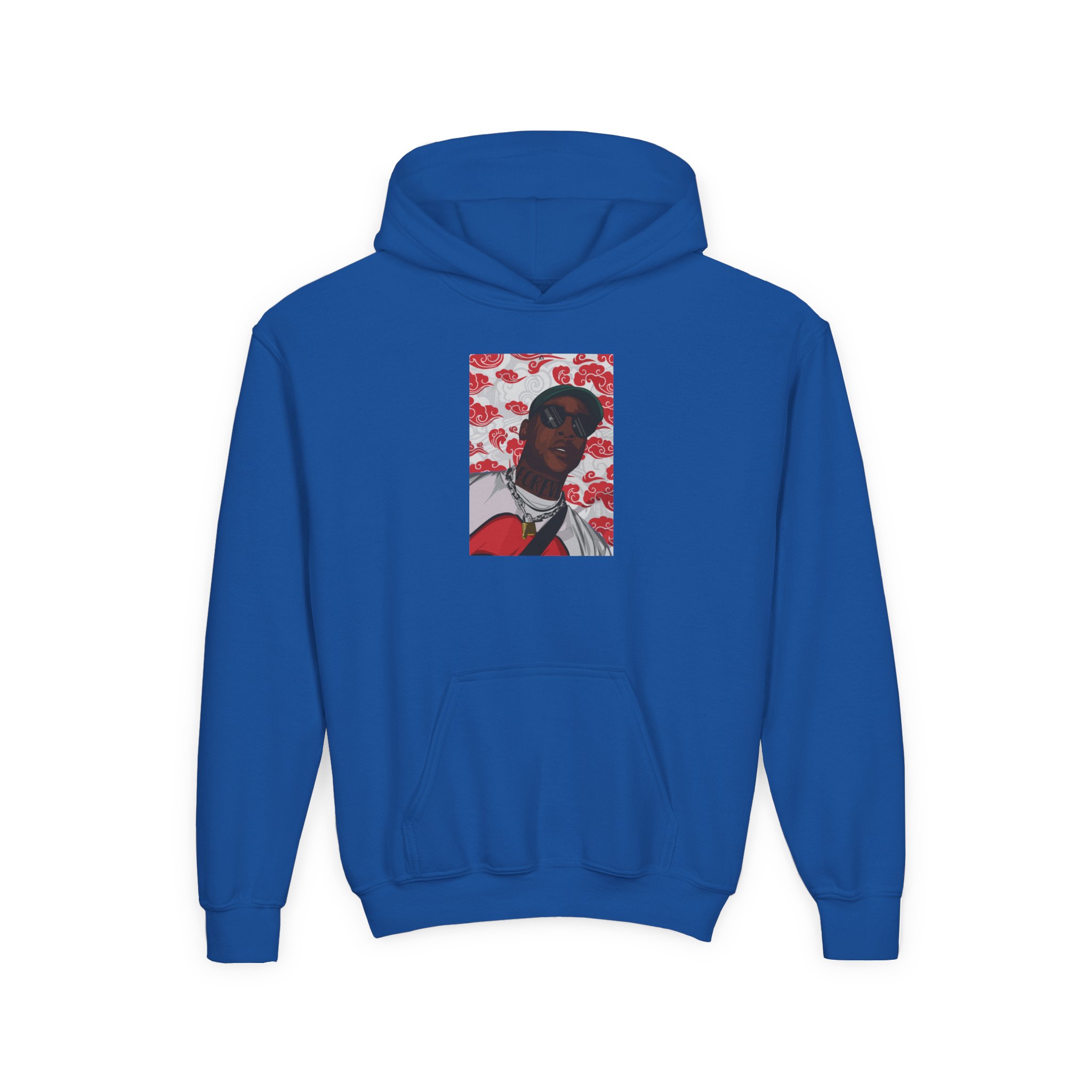 Sk Joseph Olaitan Adenuga Jr Youth Heavy Blend Hooded Sweatshirt - Image 7