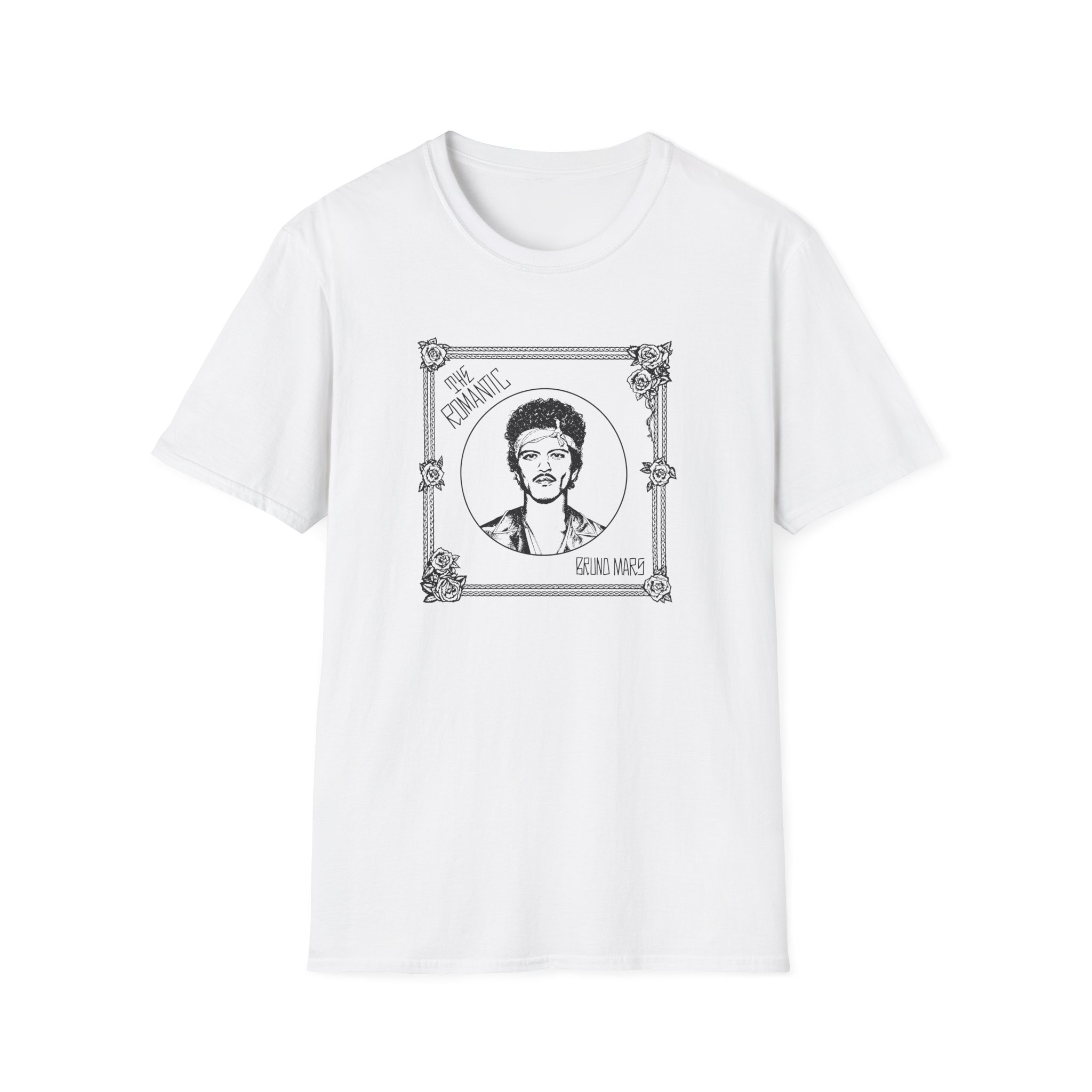 Bruno Mars the Romantic Tour Unisex Softstyle T-Shirt