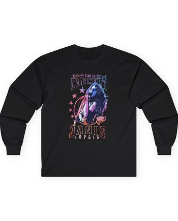 Janis Joplin Concer Unisex Ultra Cotton Long Sleeve Tee