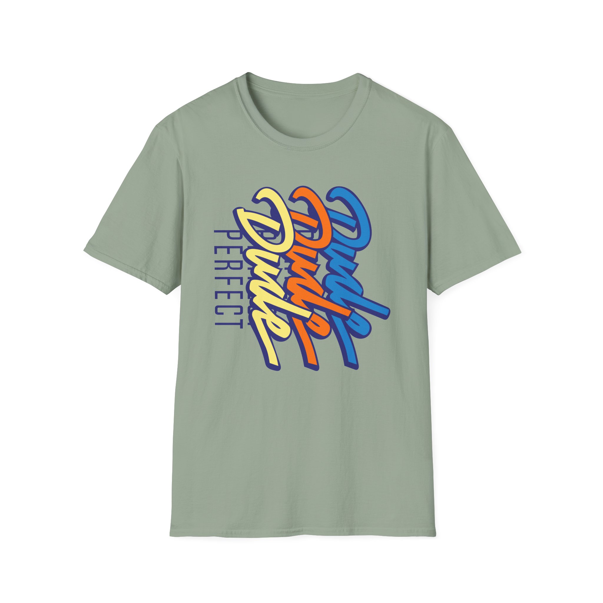 Dude Perfect Stacked Script Unisex Softstyle T-Shirt - Image 9