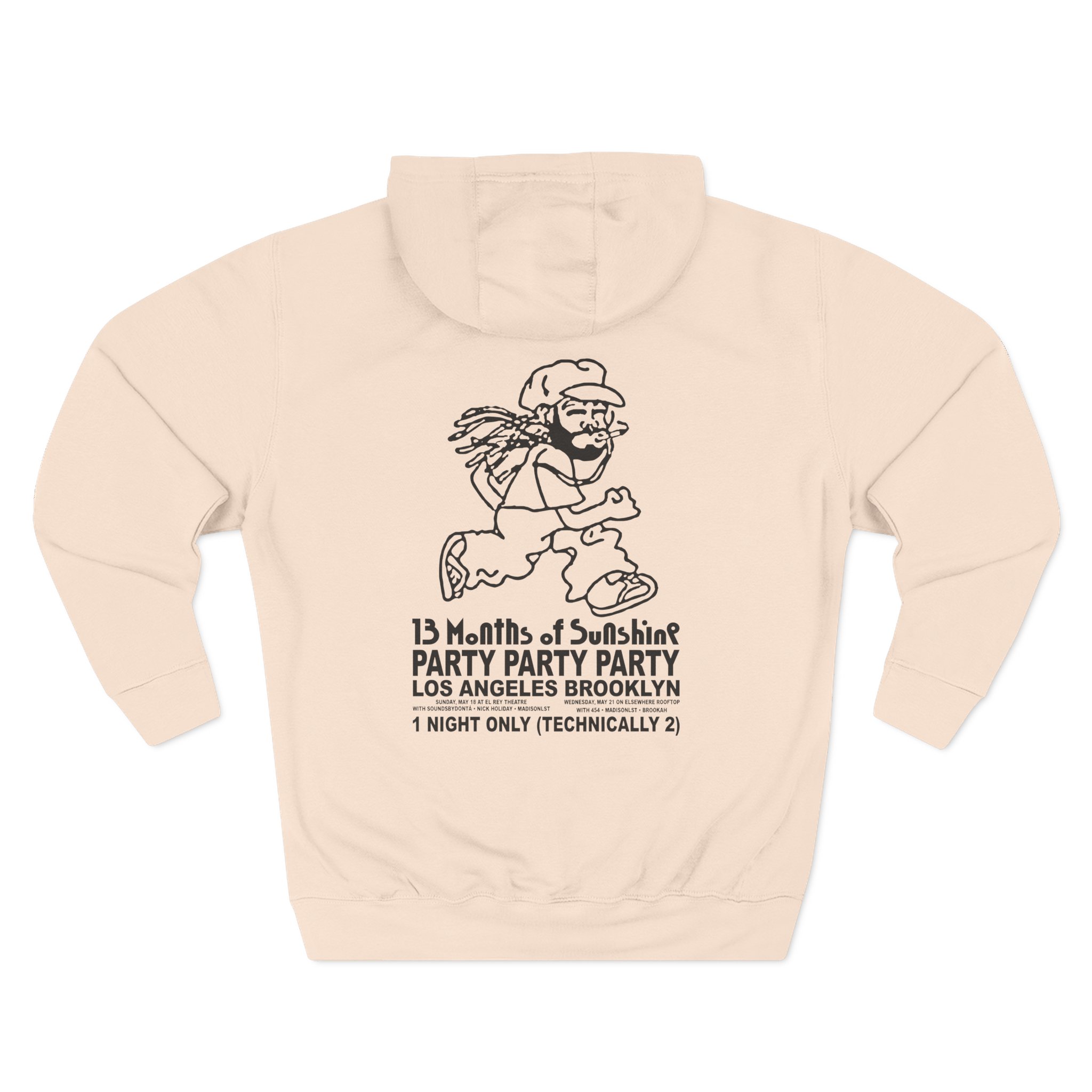 Aminé 13 Seasons Show Three-Panel Fleece Hoodie - Image 8