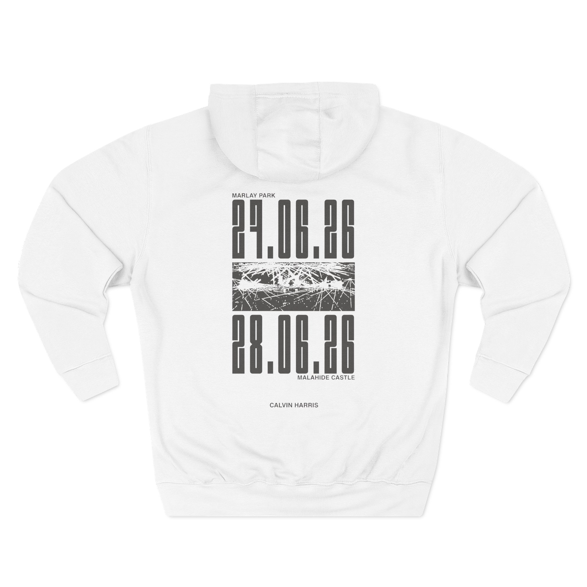 Calvin Harris Malahide Castle Tour Three-Panel Fleece Hoodie - Image 2