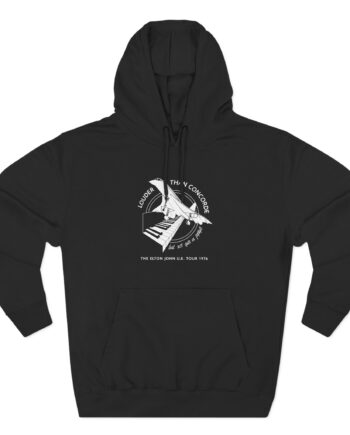Ej Farewell Vintage Louder Than Concorde Three-Panel Fleece Hoodie