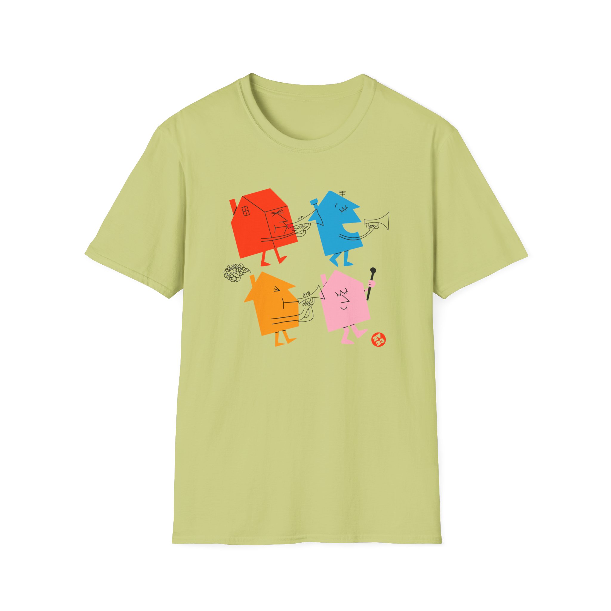Love on Tour 4 Houses Raglan Unisex Softstyle T-Shirt - Image 7