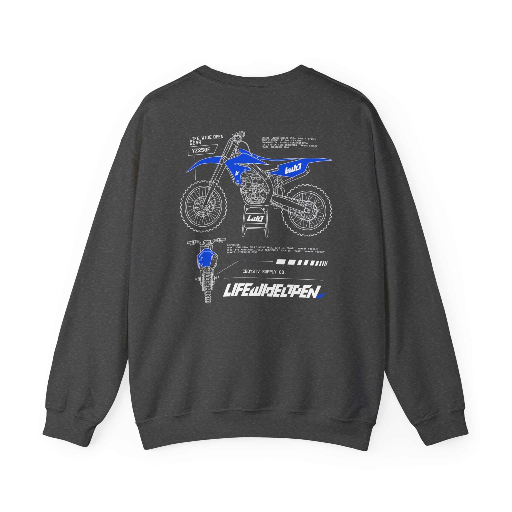Cboystv Yamaha Spec Unisex Heavy Blend™ Crewneck Sweatshirt - Image 14