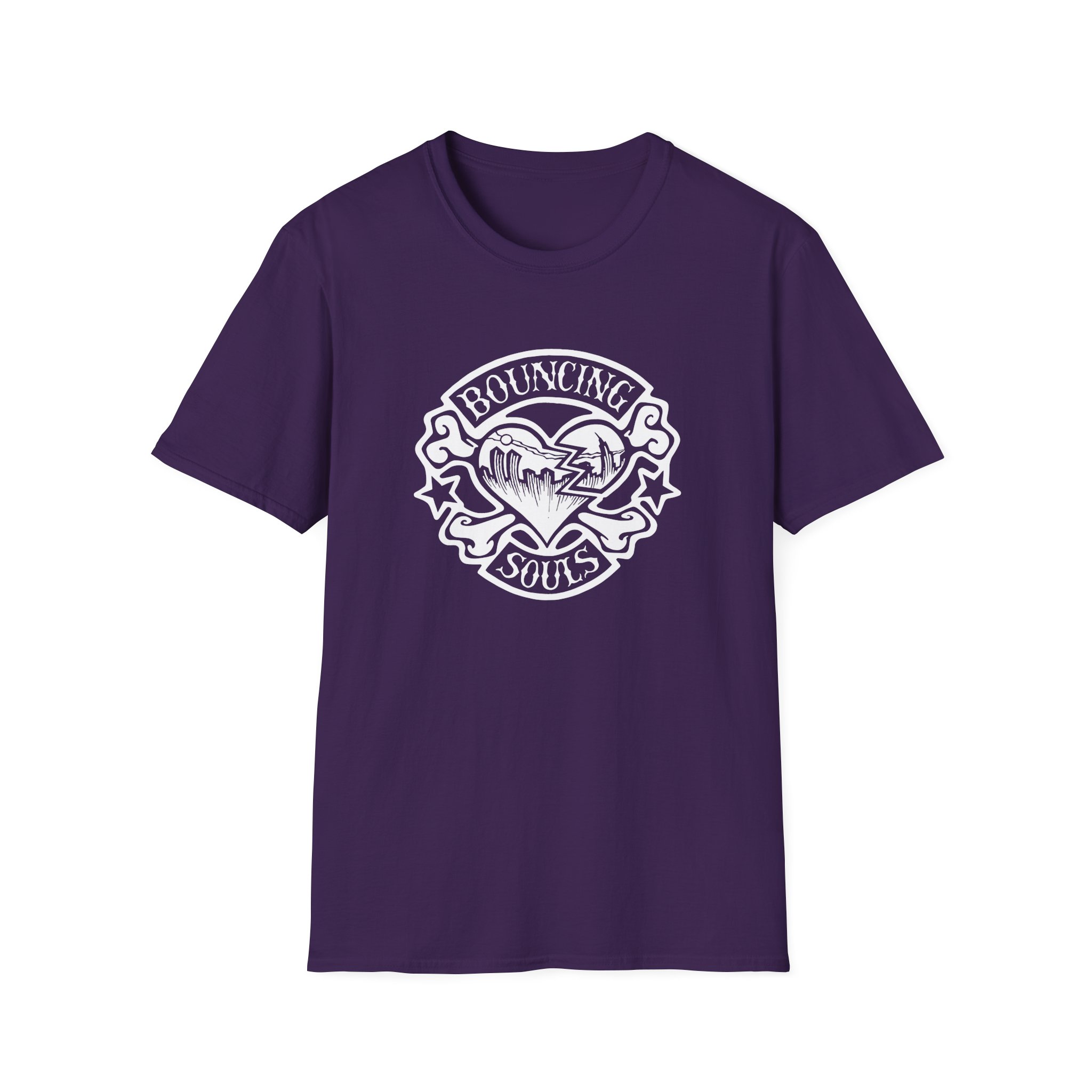 Cold Cuts the Bouncing Souls Rocker Heart Unisex Softstyle T-Shirt - Image 23