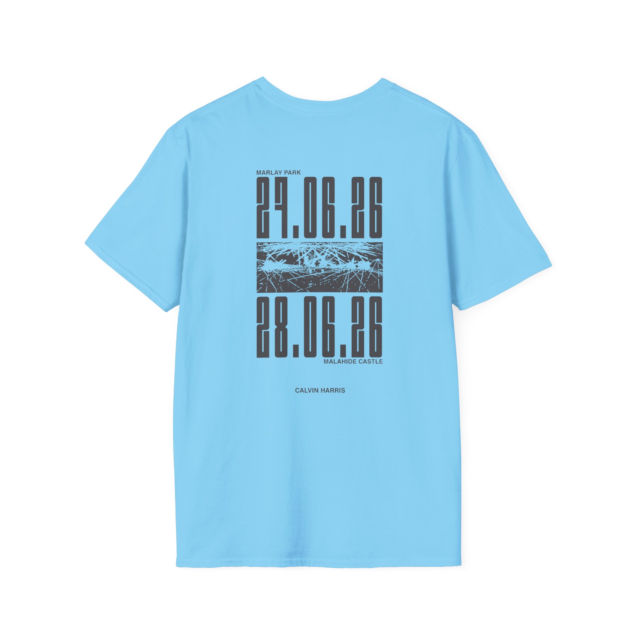 Calvin Harris Malahide Castle Tour Unisex Softstyle T-Shirt - Image 22