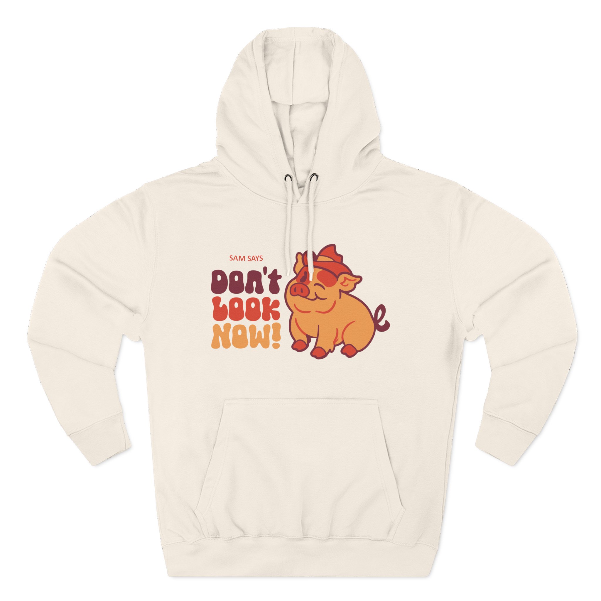 Dropout Sam Says Don't Look Now Three-Panel Fleece Hoodie - Image 5