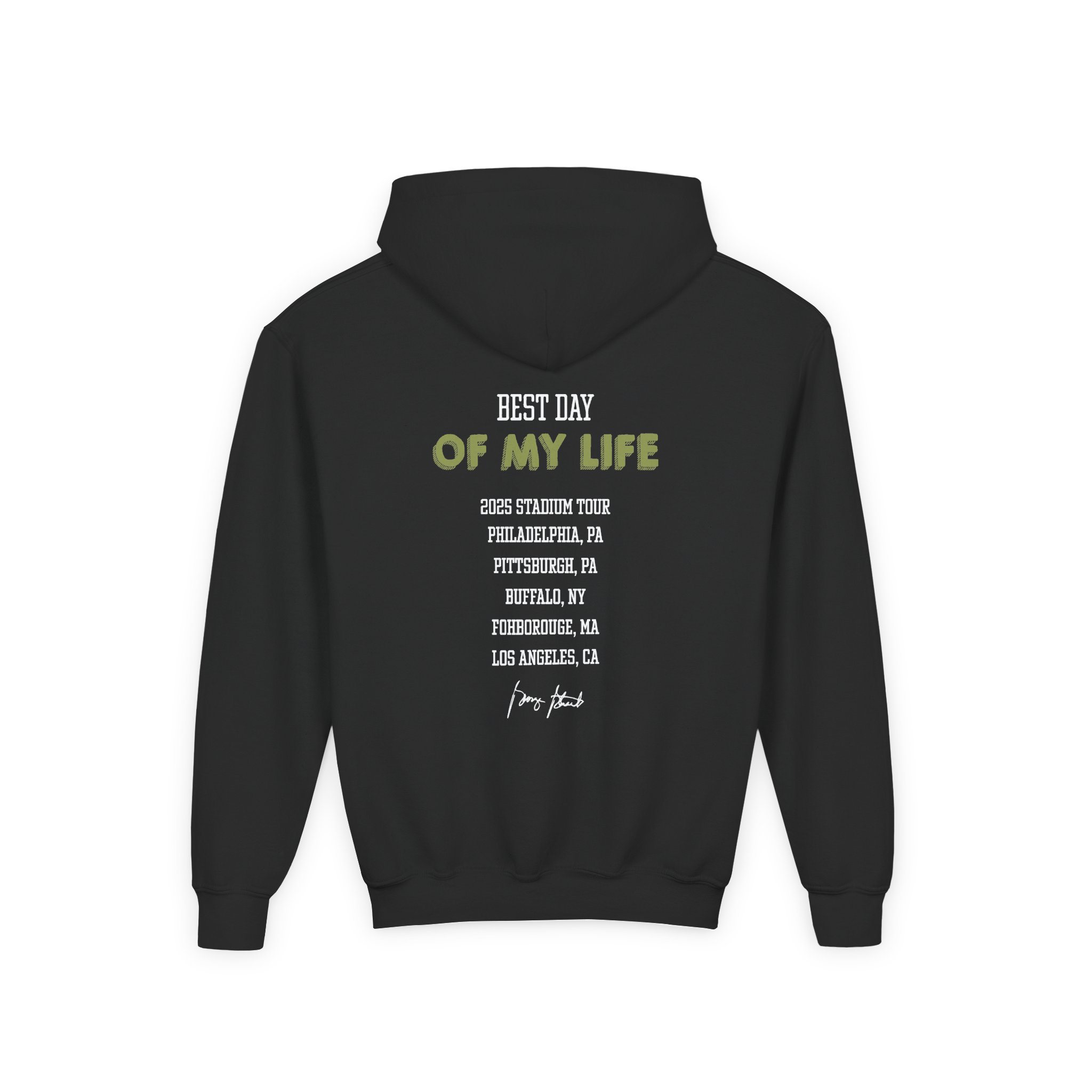 George Strait Best Day of My Life Youth Heavy Blend Hooded Sweatshirt - Image 2