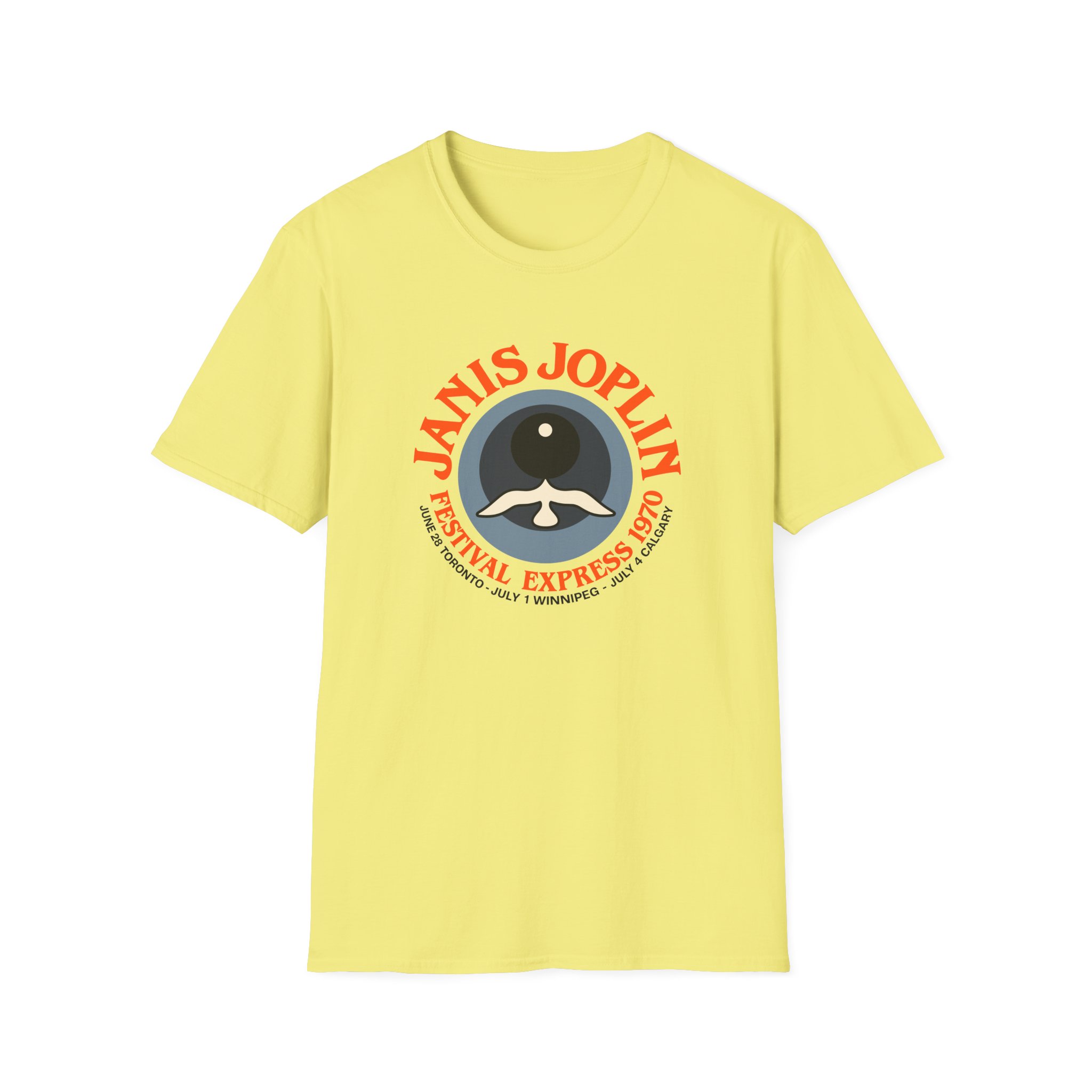 Janis Joplin Festival Express 1970 Unisex Softstyle T-Shirt - Image 11