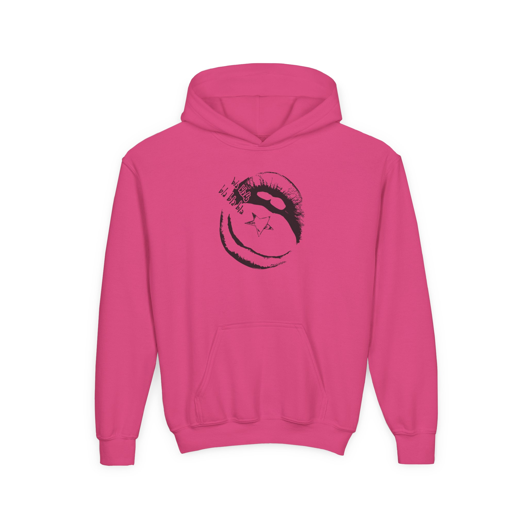 Maneskin BLA BLA BLA Youth Heavy Blend Hooded Sweatshirt - Image 9
