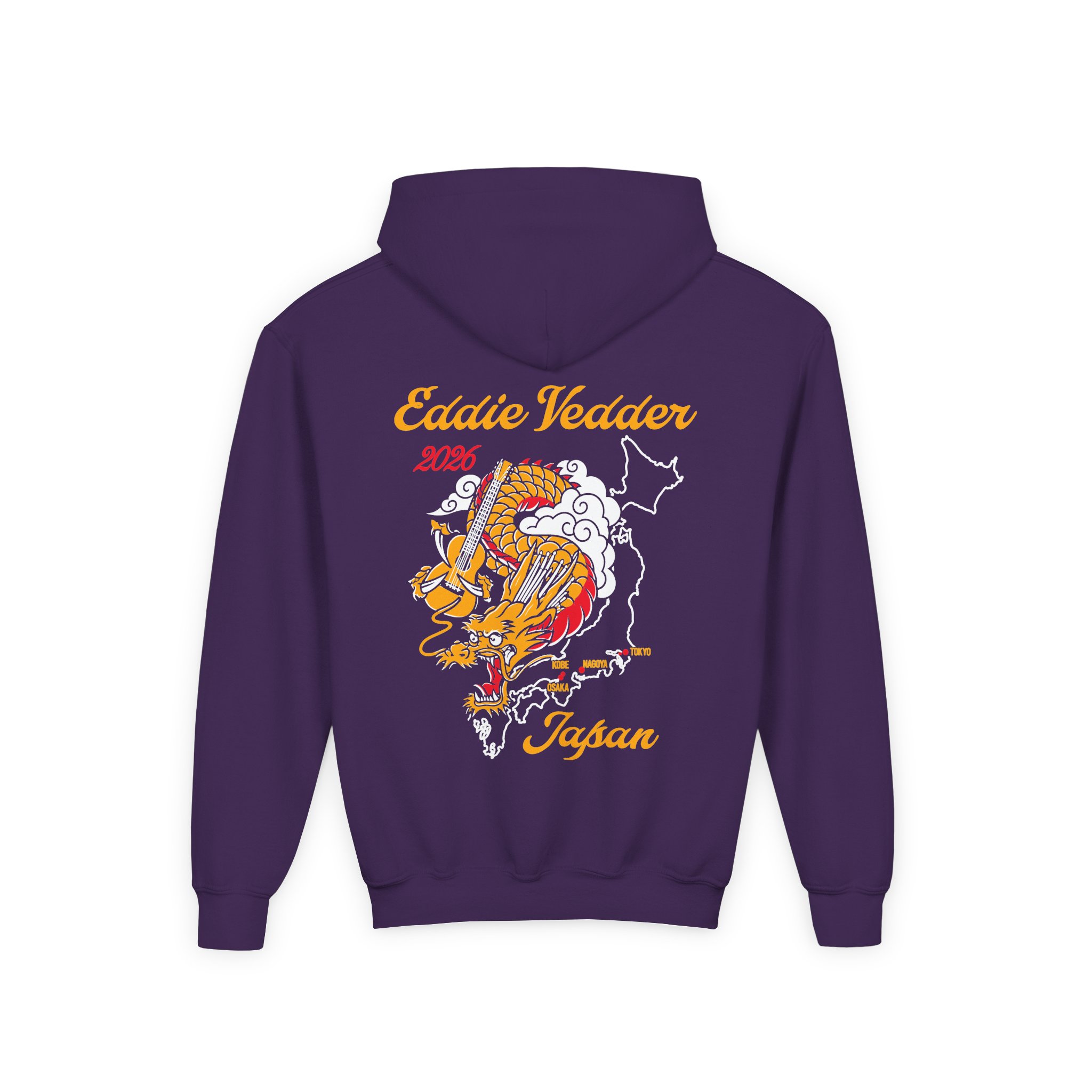 Eddie Vedder 2026 Tokyo Japan Youth Heavy Blend Hooded Sweatshirt - Image 10