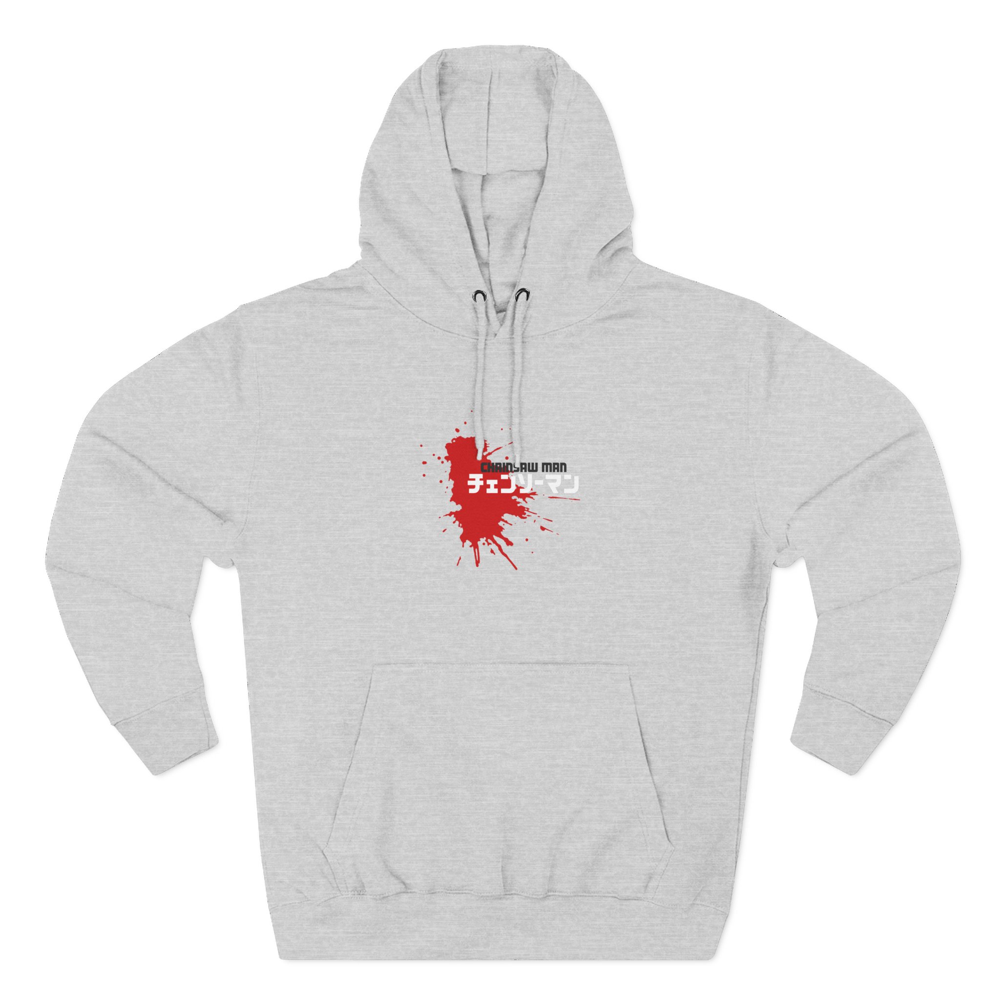 Chainsaw Man Power Grey Melange Three-Panel Fleece Hoodie