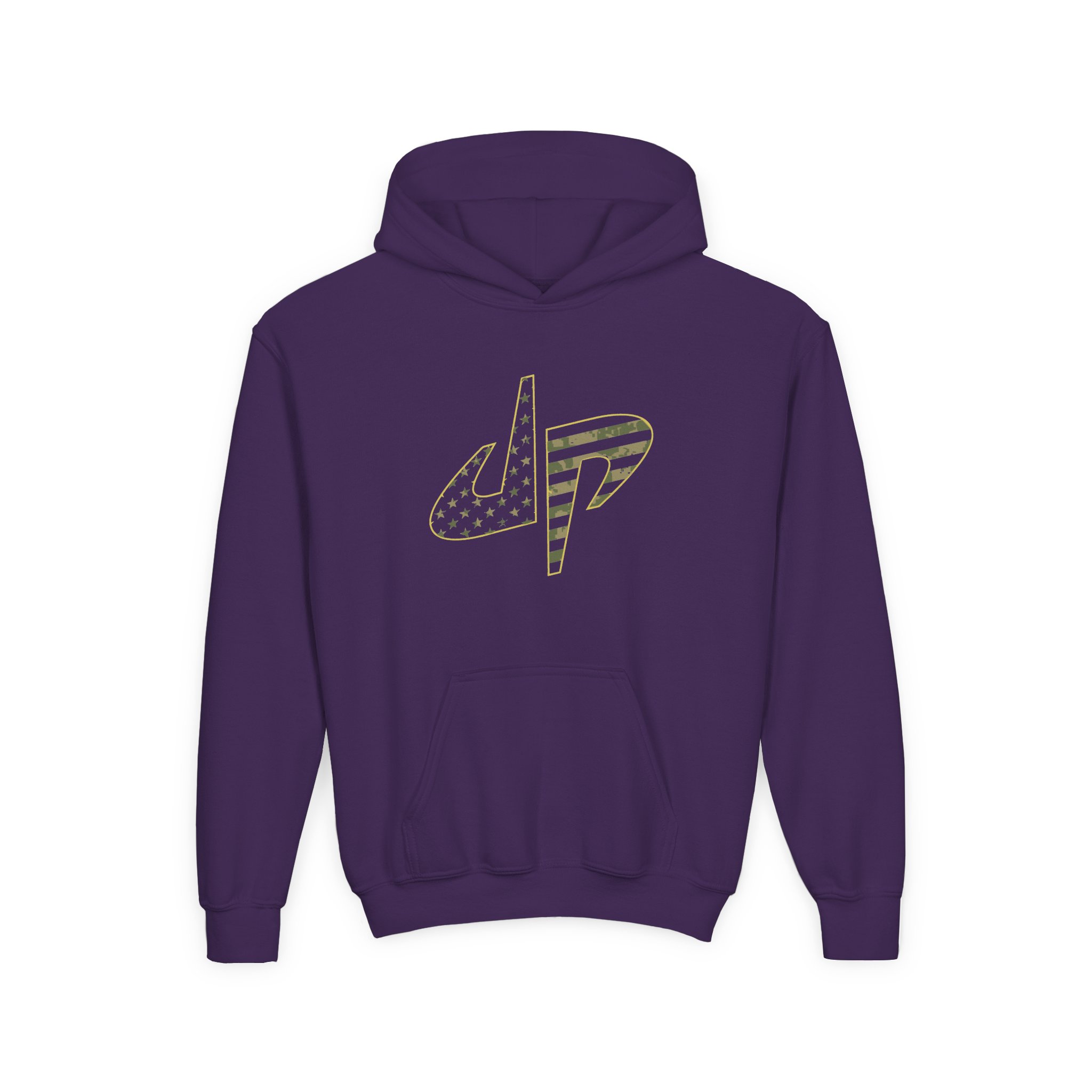 Dude Perfect Salute To Service Youth Heavy Blend Hooded Sweatshirt - Image 11
