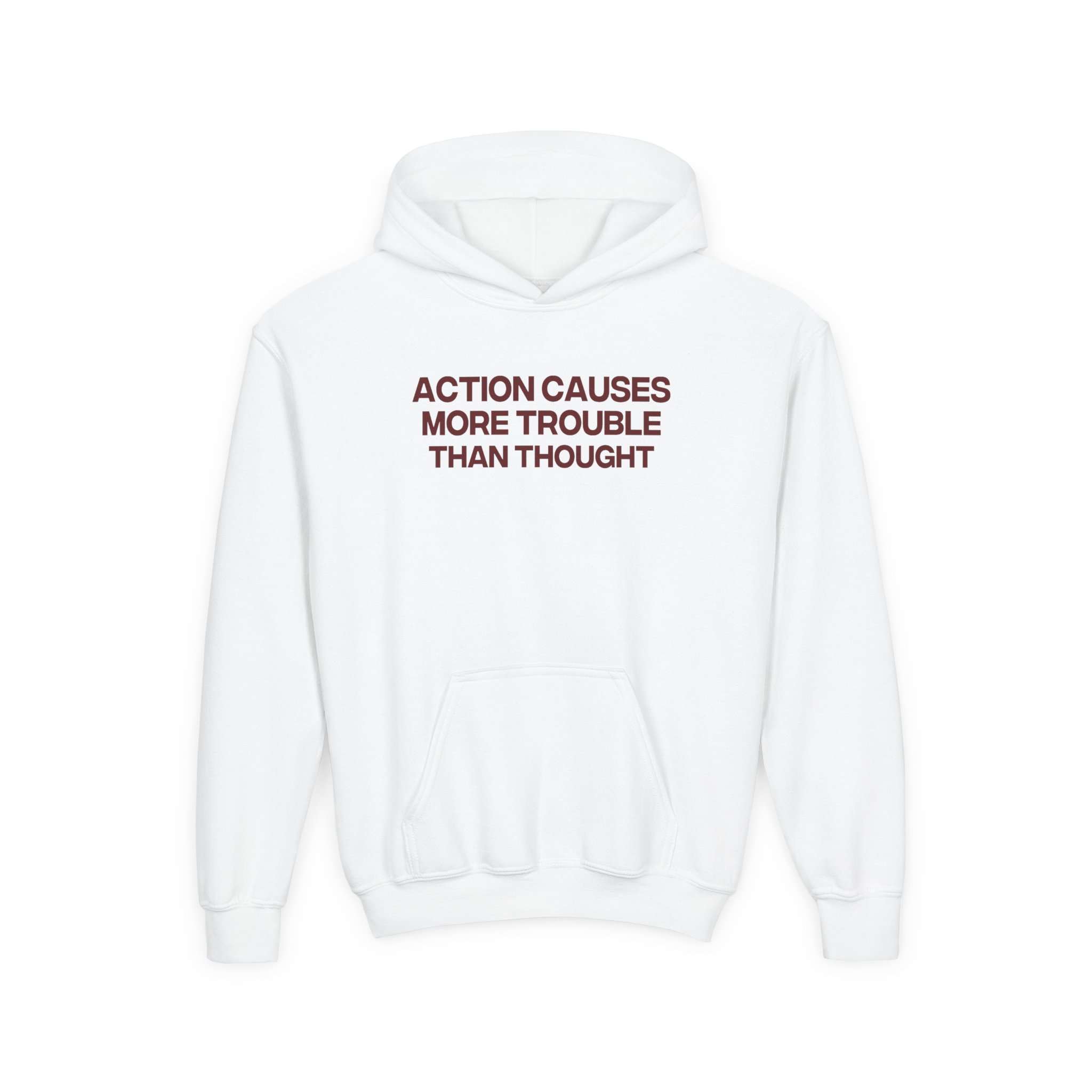 Jenny Holzer Action Causes More Trouble Than Thought Youth Heavy Blend Hooded Sweatshirt