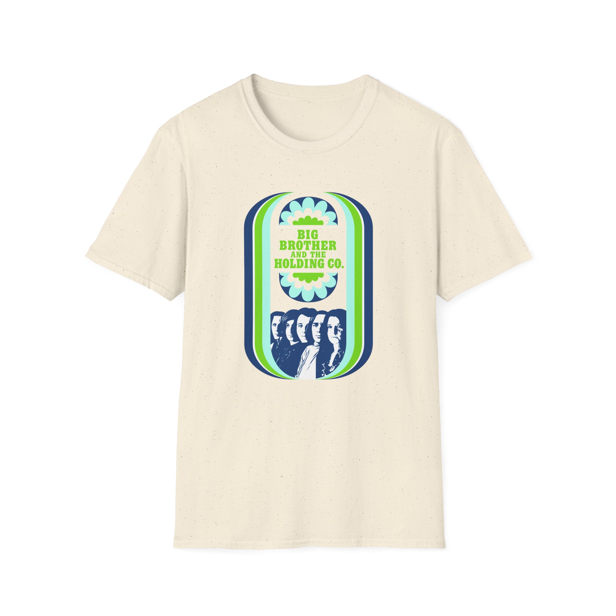 Janis Joplin Vintage Handbill Unisex Softstyle T-Shirt - Image 5
