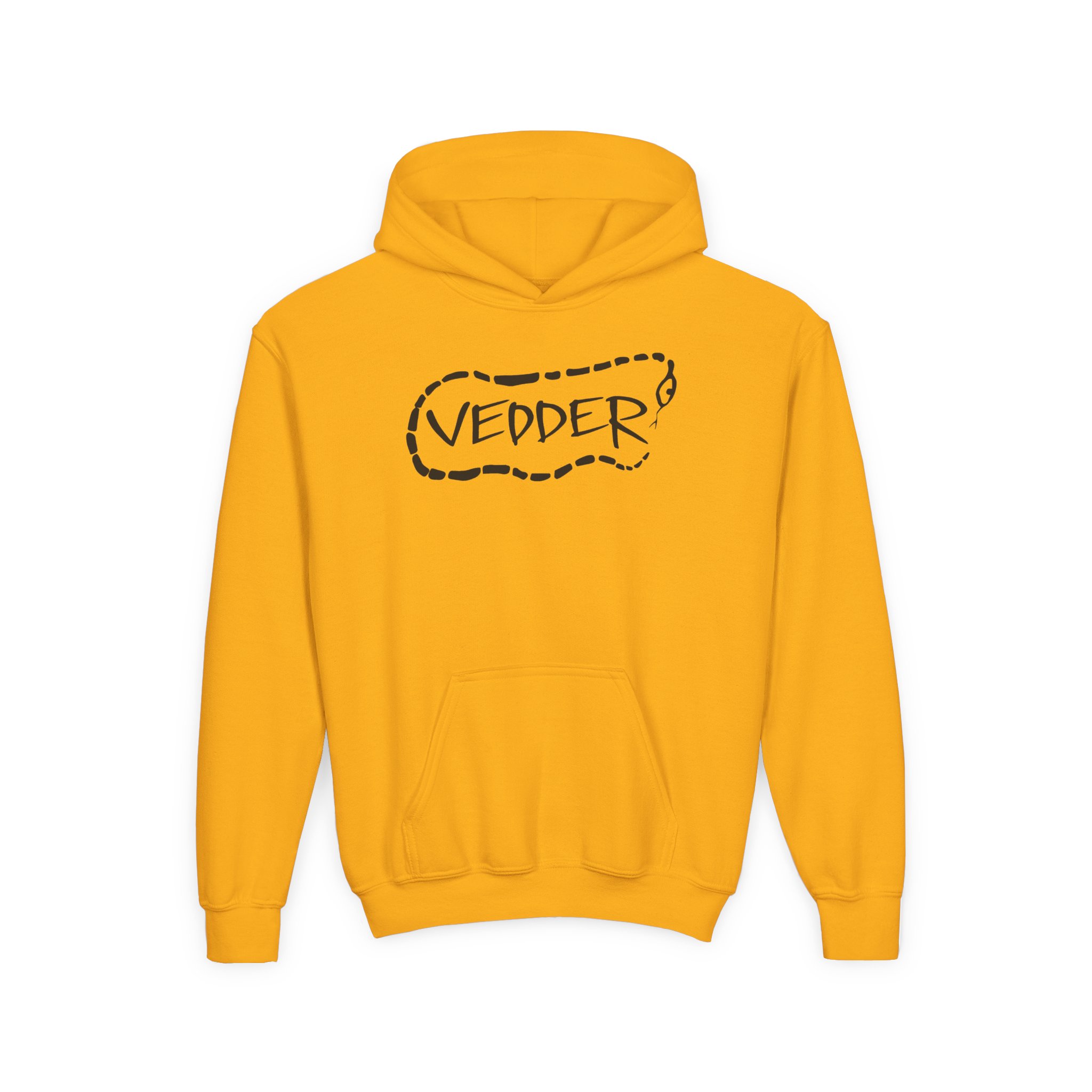Eddie Vedder Stencil Snake Youth Heavy Blend Hooded Sweatshirt - Image 5