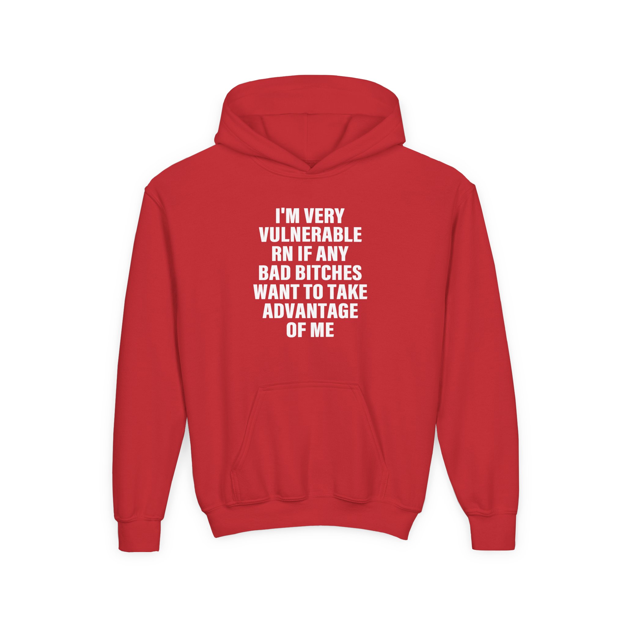 Dom Dolla I'm Very Vulnerable Rn if Any Bad Bitches Want to Take Advantage of Me Youth Heavy Blend Hooded Sweatshirt - Image 17
