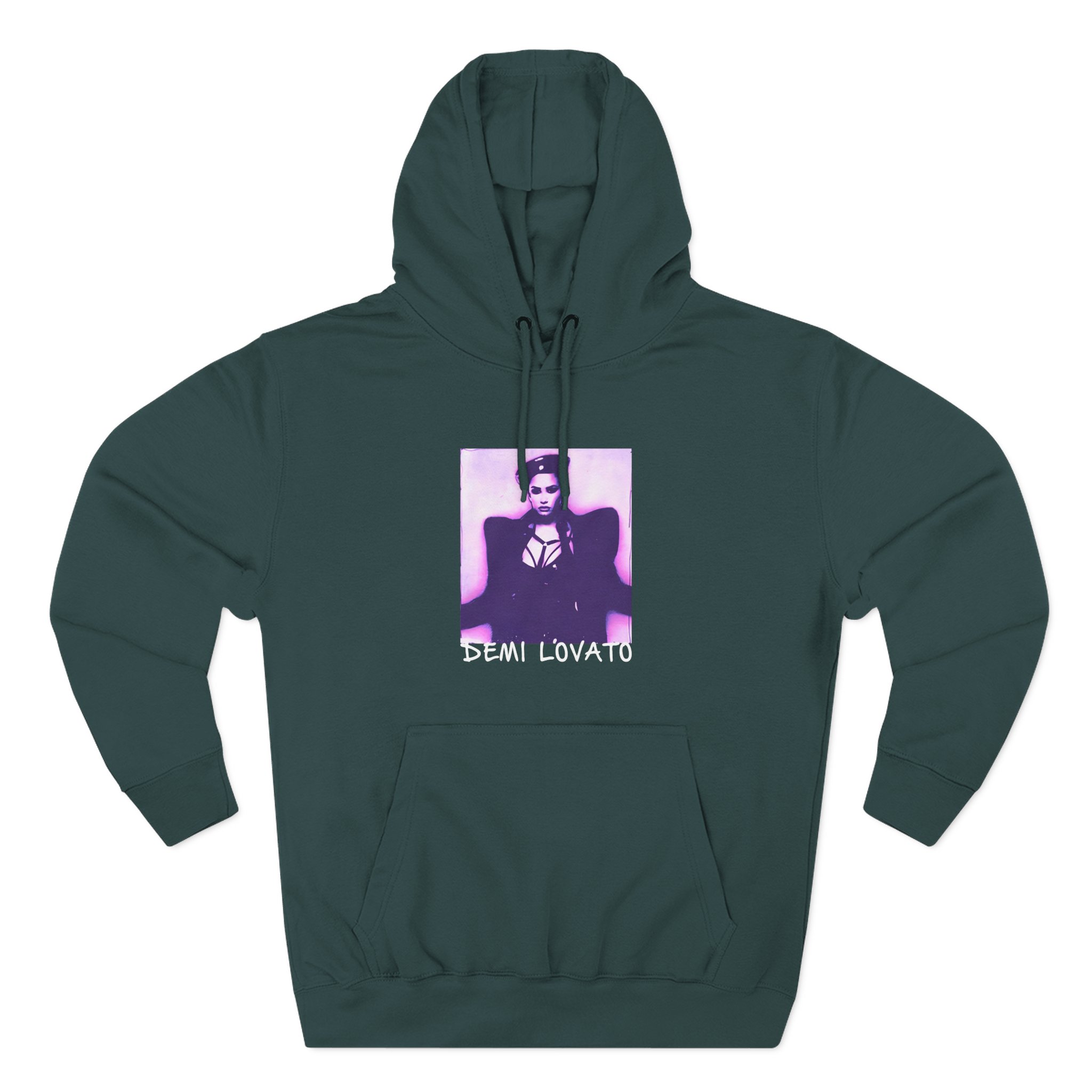 D L Lilac Gradient Photo Three-Panel Fleece Hoodie - Image 5