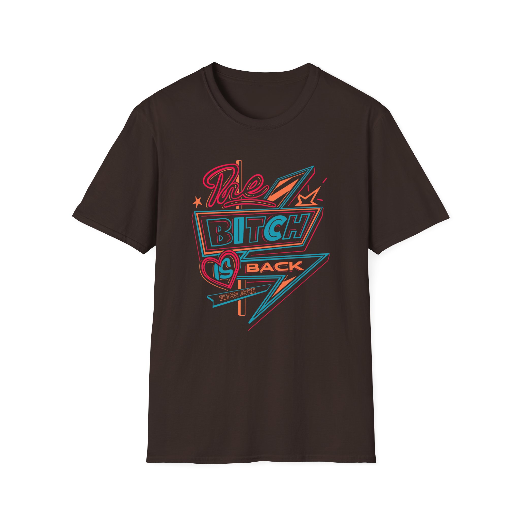 EJ Farewell The Bitch is Back Sign Unisex Softstyle T-Shirt - Image 3