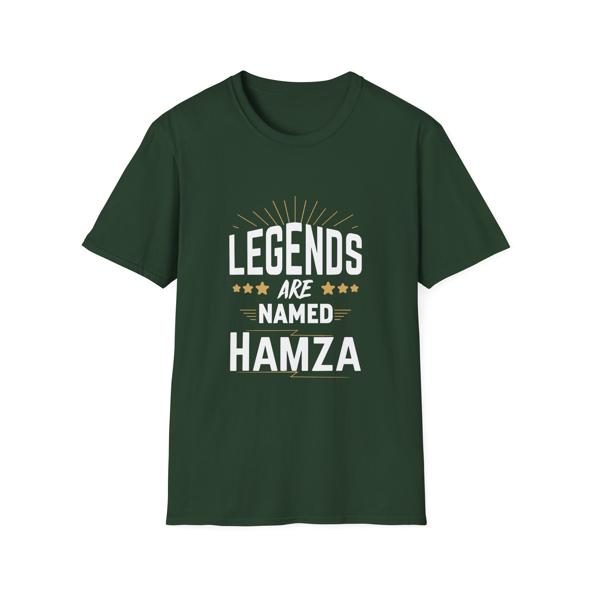 Hamza Legends Are Named Unisex Softstyle T-Shirt - Image 9