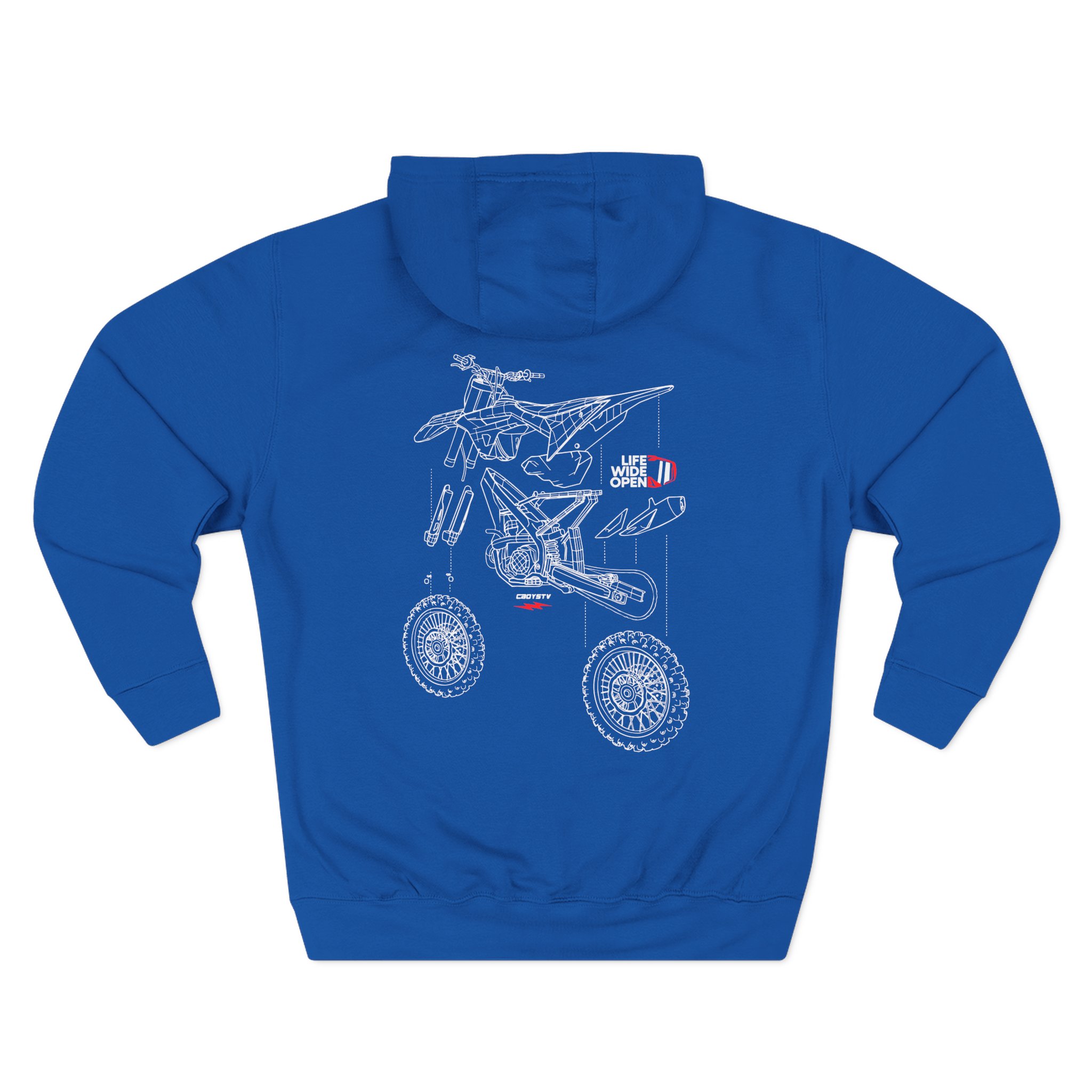 Cboystv Dirtbike Blowup Three-Panel Fleece Hoodie - Image 10