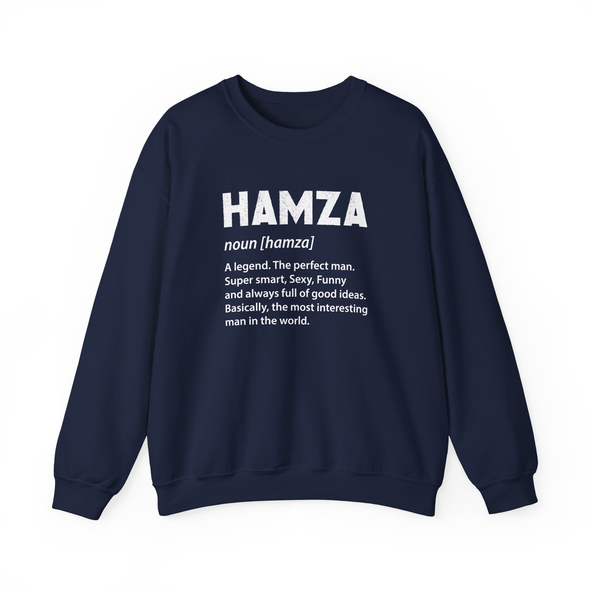 Hamza Name Unisex Heavy Blend™ Crewneck Sweatshirt - Image 21