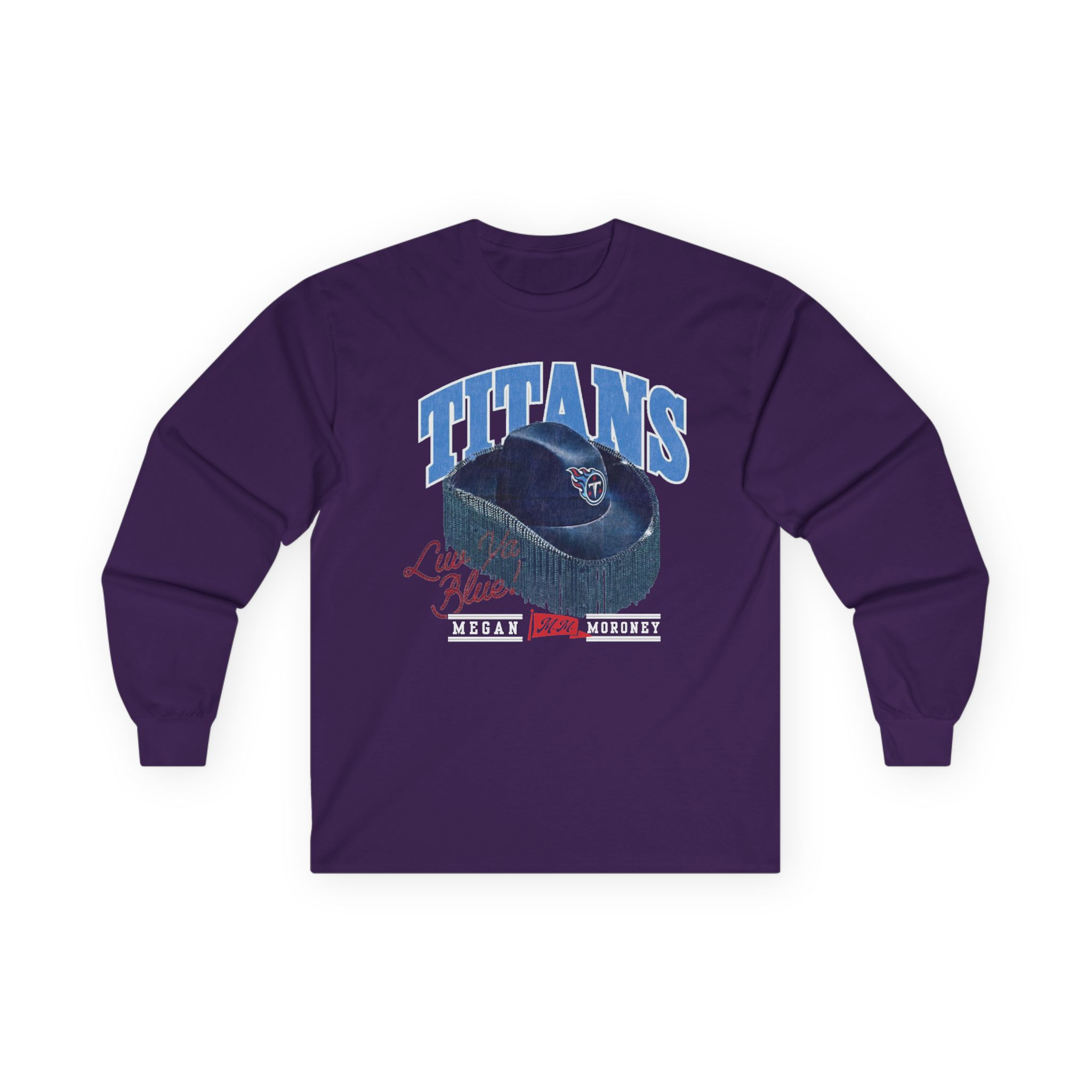 Megan Moroney Titans Cowgirl Hat Unisex Ultra Cotton Long Sleeve Tee - Image 9
