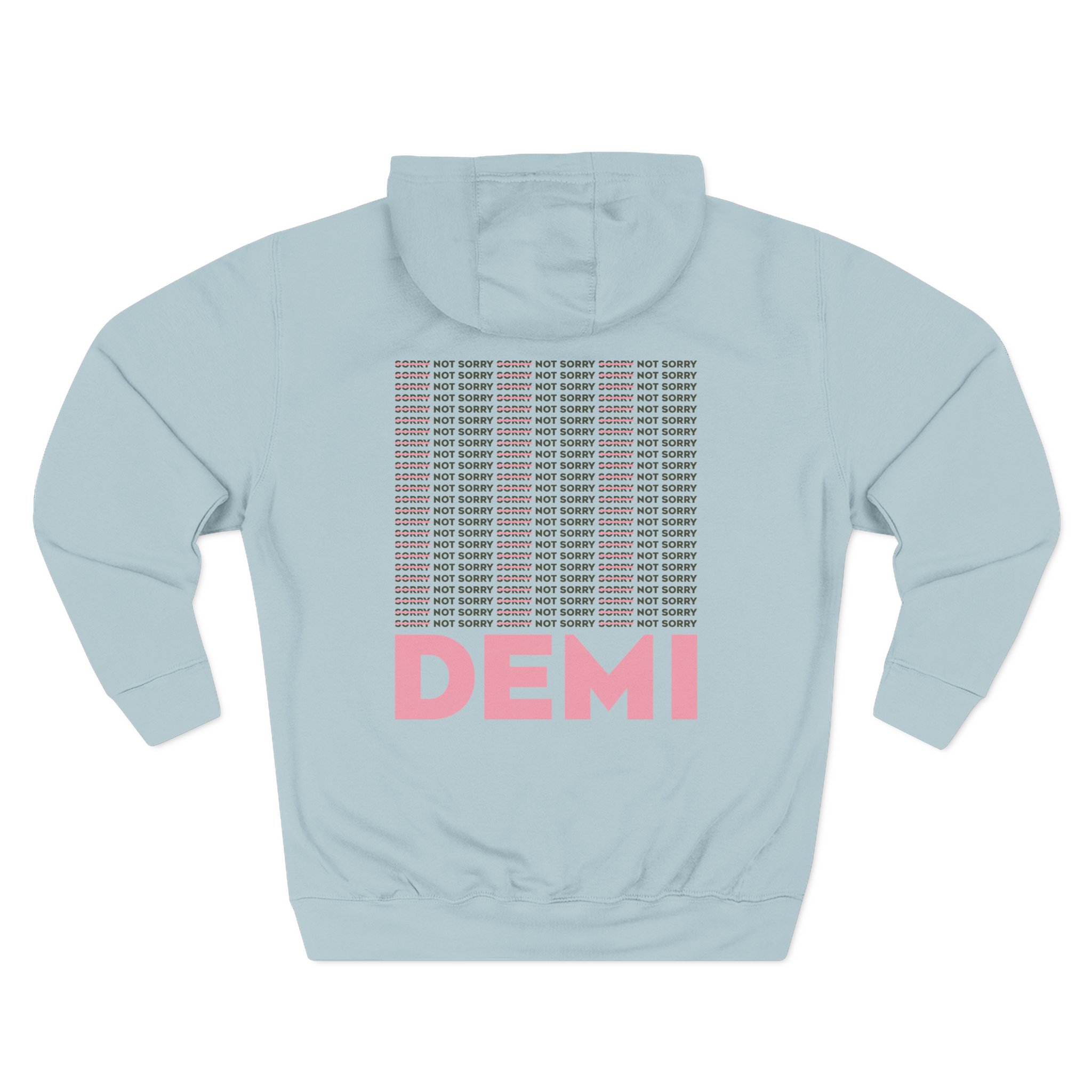 D L Not Sorry Three-Panel Fleece Hoodie - Image 8