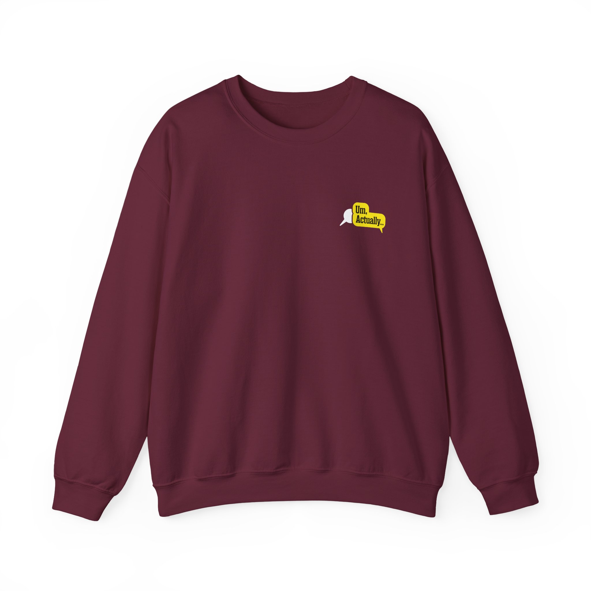 Dropout Um, Actually Fact Checker Unisex Heavy Blend™ Crewneck Sweatshirt - Image 3