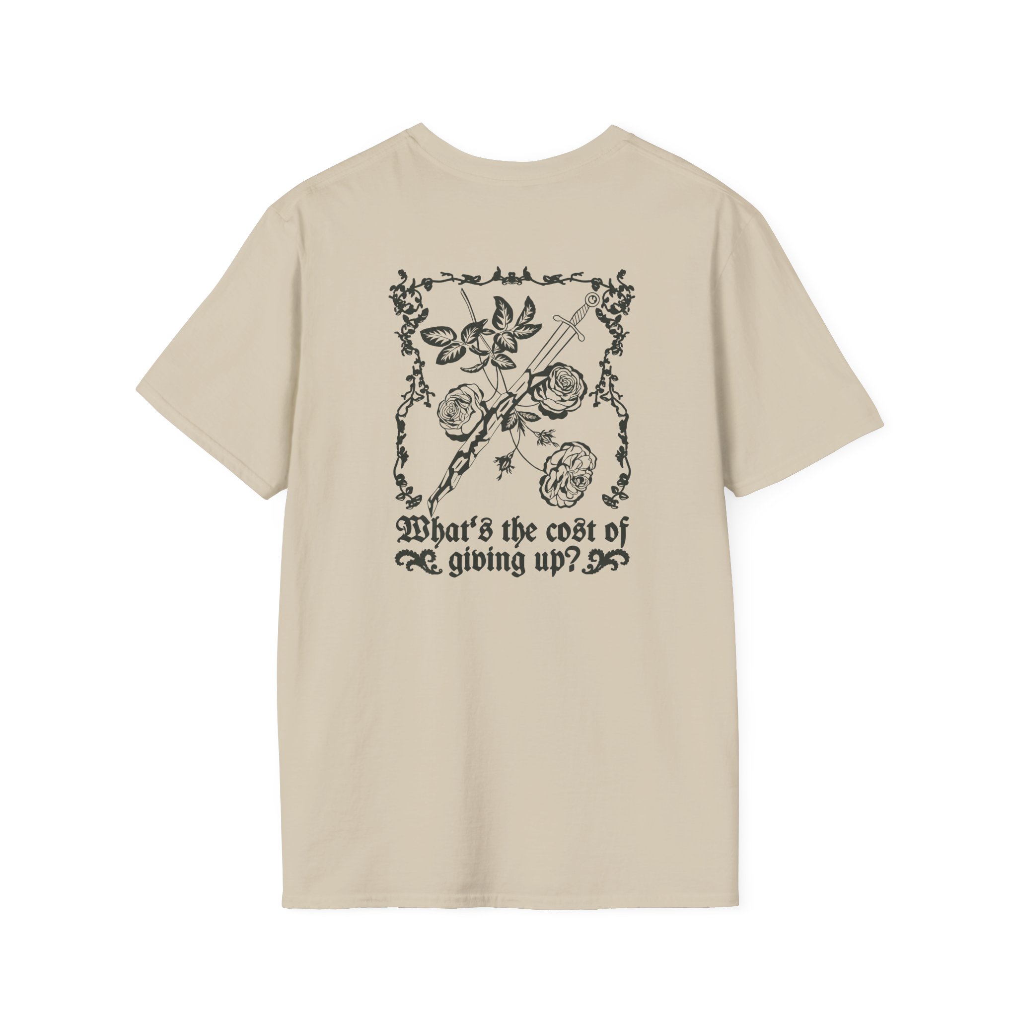 Poppy Cost Of Giving Up Unisex Softstyle T-Shirt - Image 4