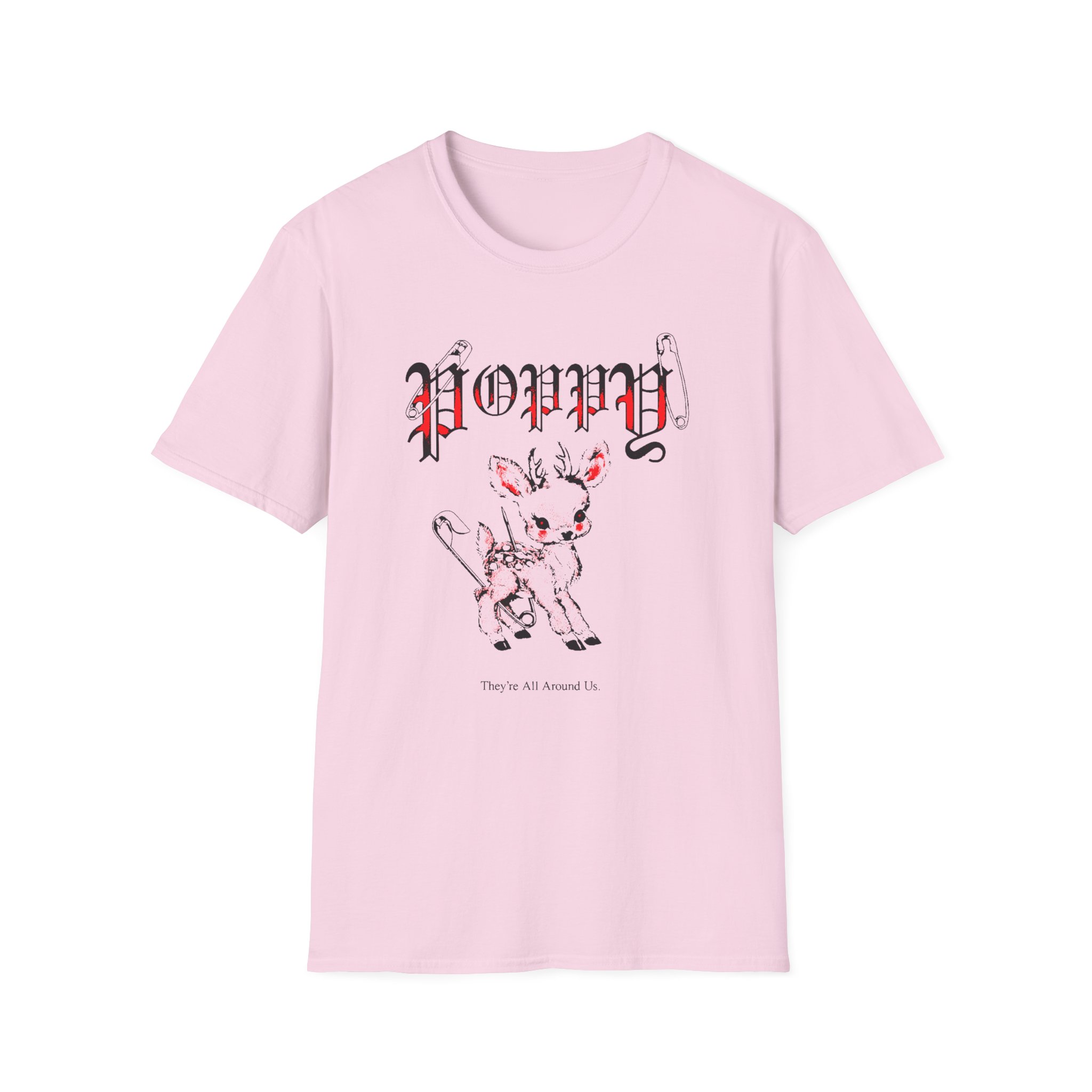 Poppy Deer Unisex Softstyle T-Shirt - Image 17