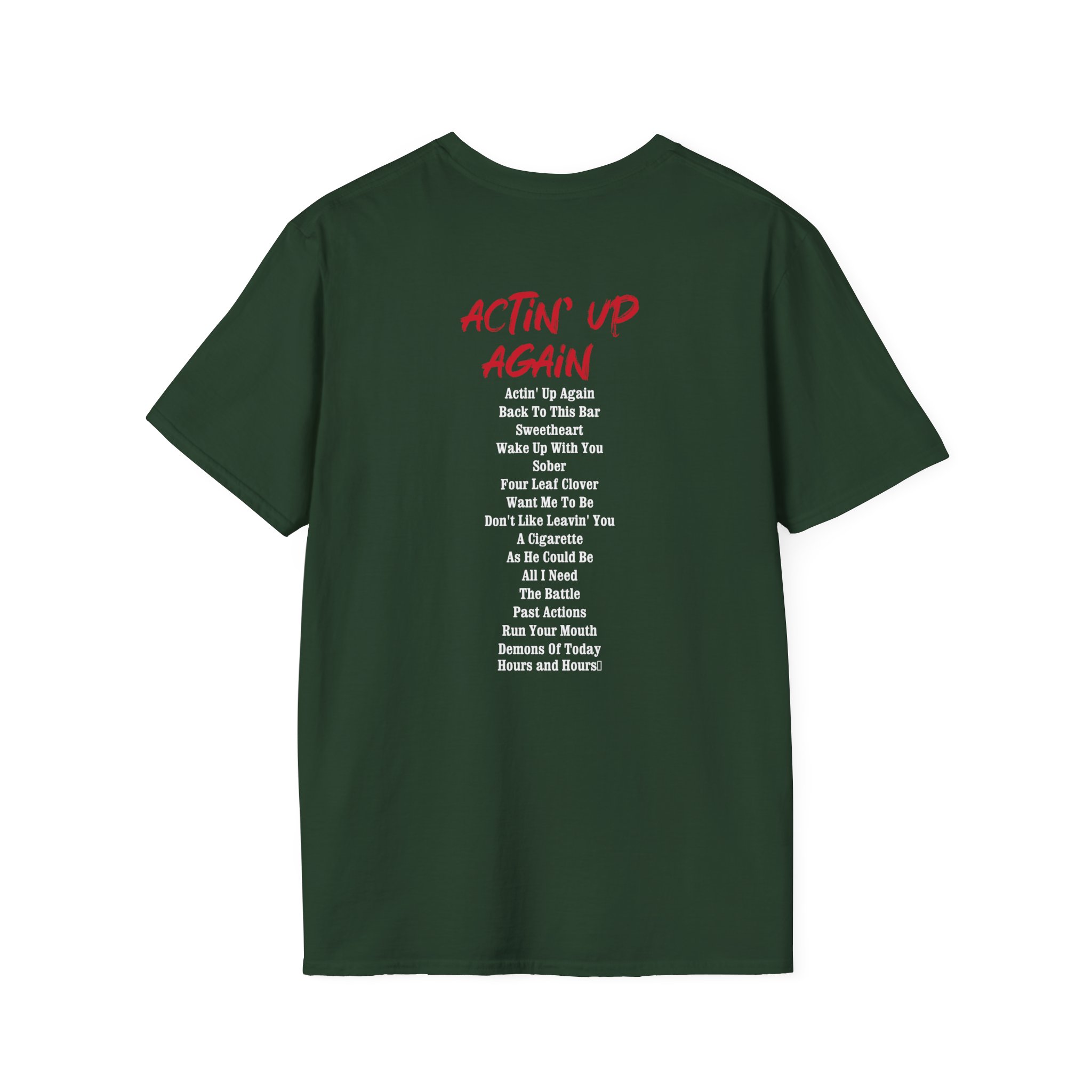 Gavin Adcock Actin' Up Again Album Unisex Softstyle T-Shirt - Image 6