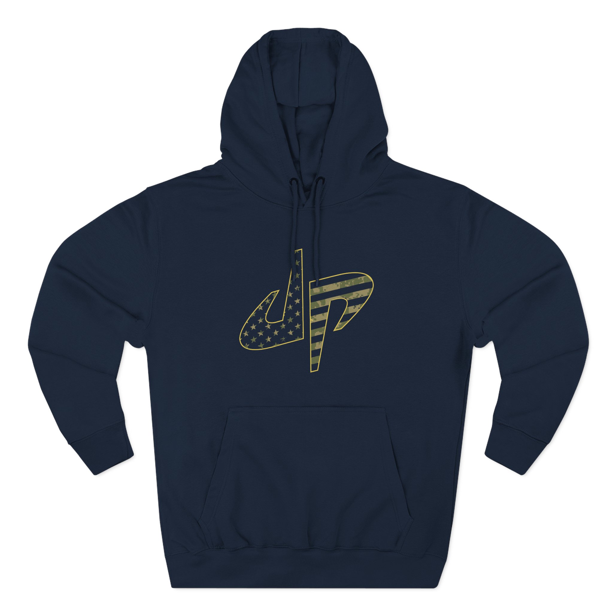 Dude Perfect Salute To Service Three-Panel Fleece Hoodie - Image 7