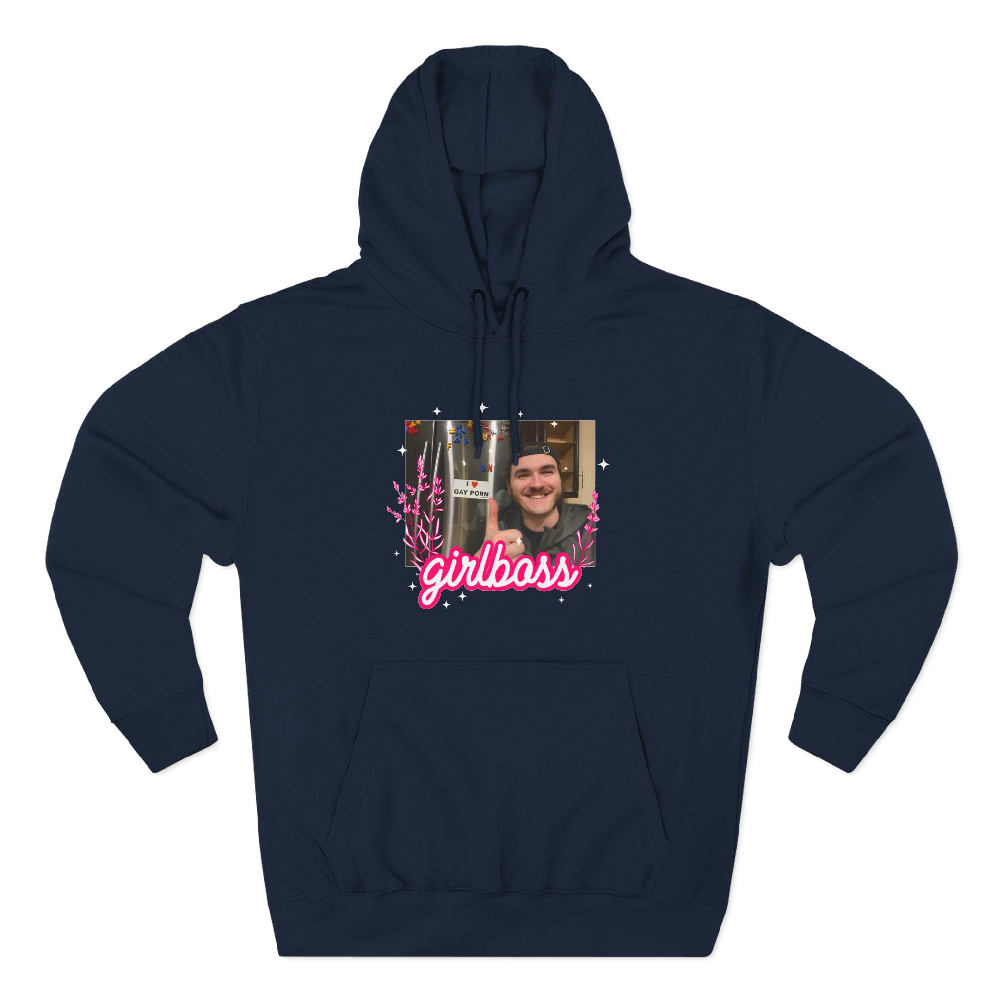 Jschlatt Girlboss Three-Panel Fleece Hoodie - Image 11