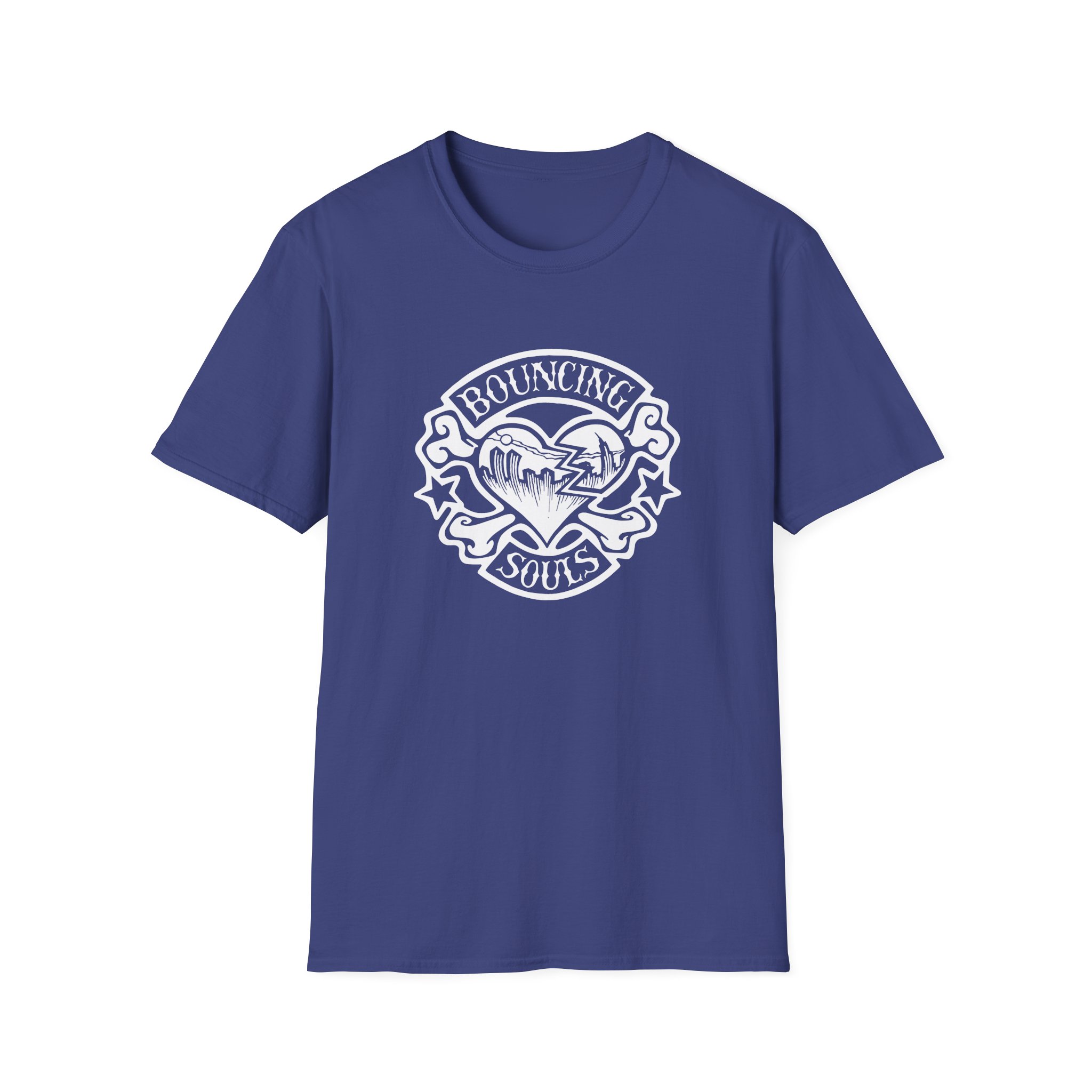 Cold Cuts the Bouncing Souls Rocker Heart Unisex Softstyle T-Shirt - Image 15