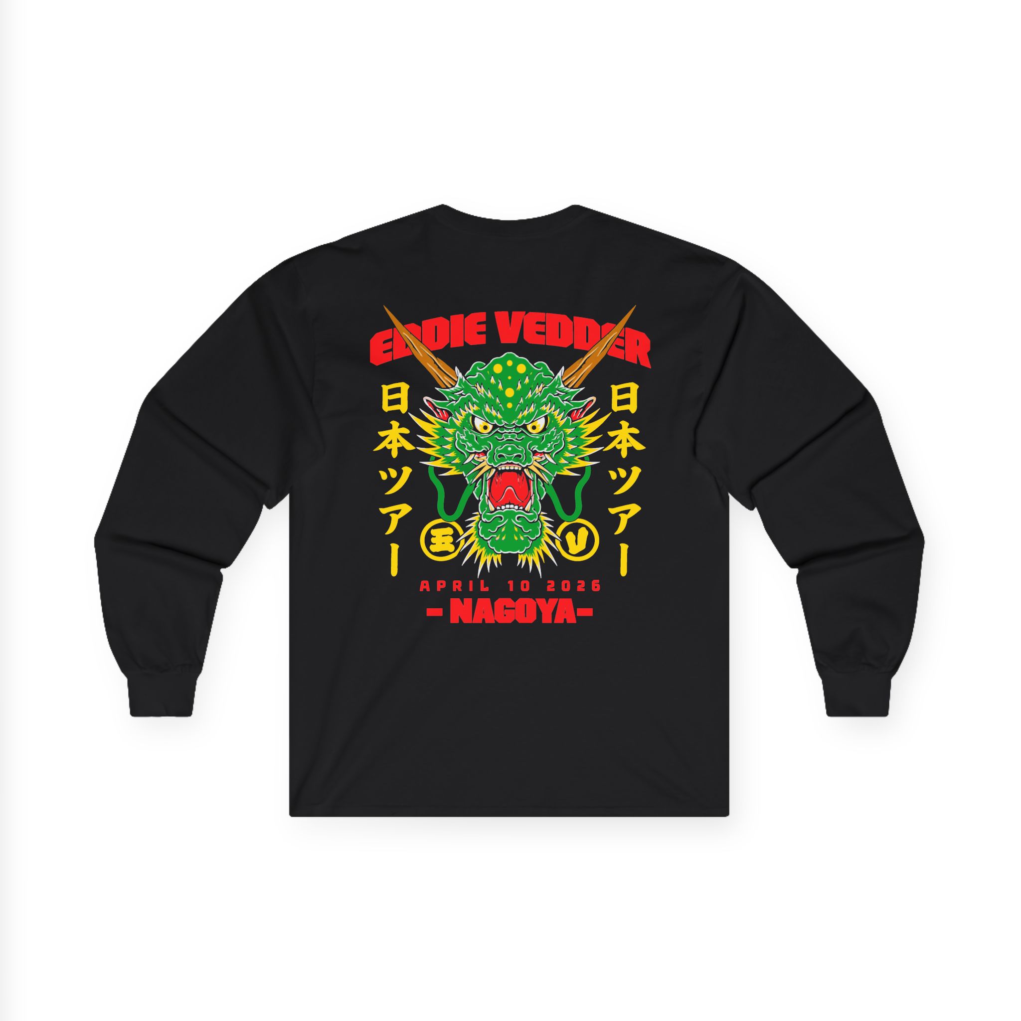 Eddie Vedder 2026 Nagoya Unisex Ultra Cotton Long Sleeve Tee - Image 2