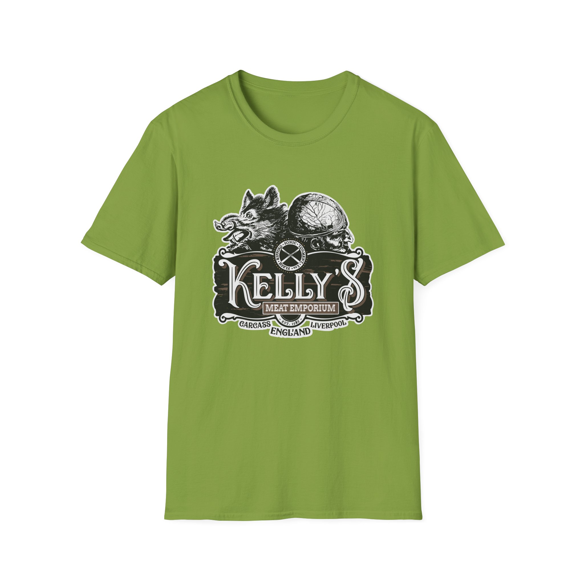 Carcass Kelly's Meat Emporium Unisex Softstyle T-Shirt - Image 21