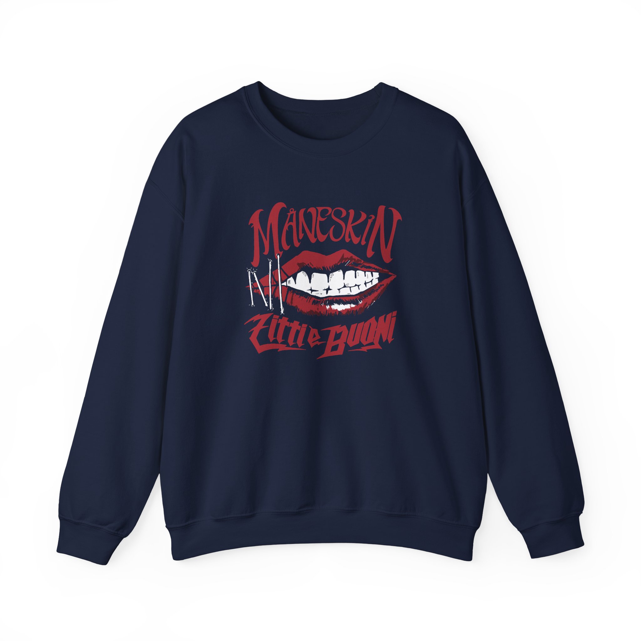 Maneskin ZITTI E BUONI Unisex Heavy Blend™ Crewneck Sweatshirt - Image 9