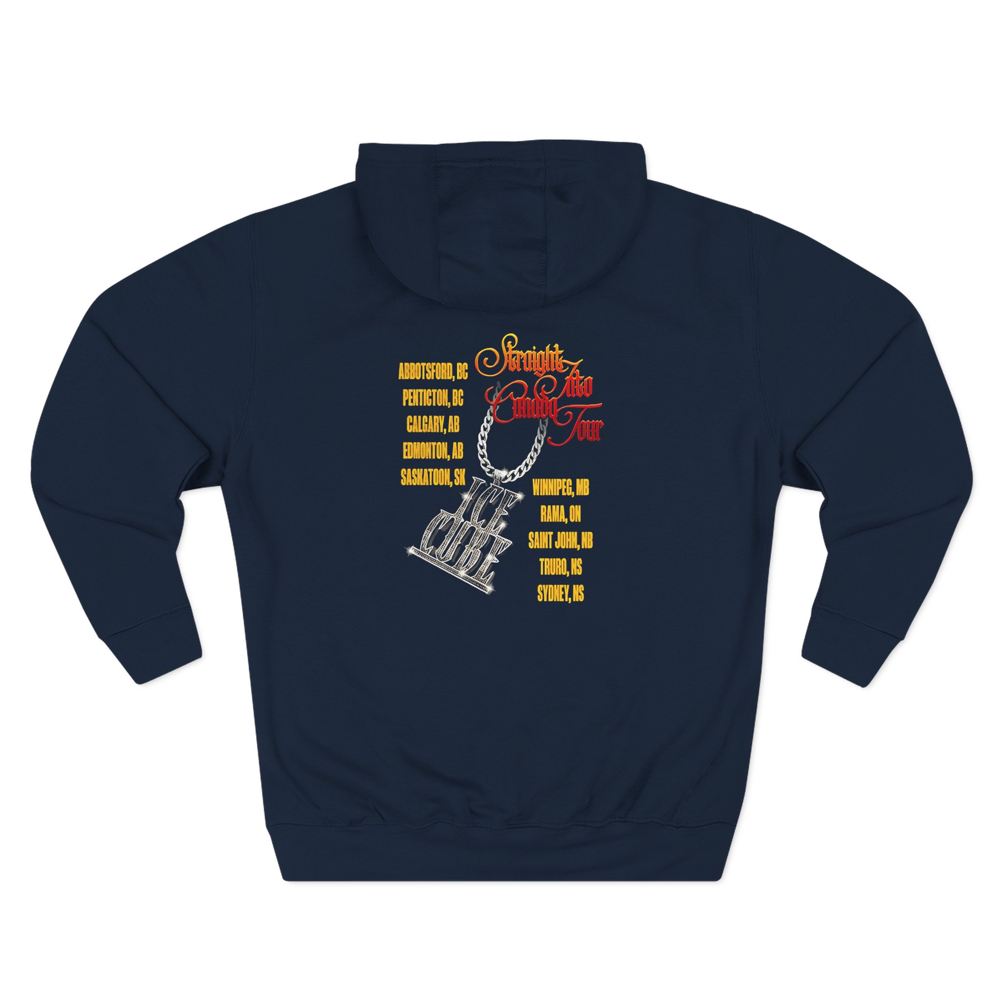 Ice Cube Straight Into Canada Three-Panel Fleece Hoodie - Image 6
