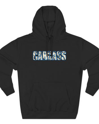 Carcass Head & Tools Three-Panel Fleece Hoodie