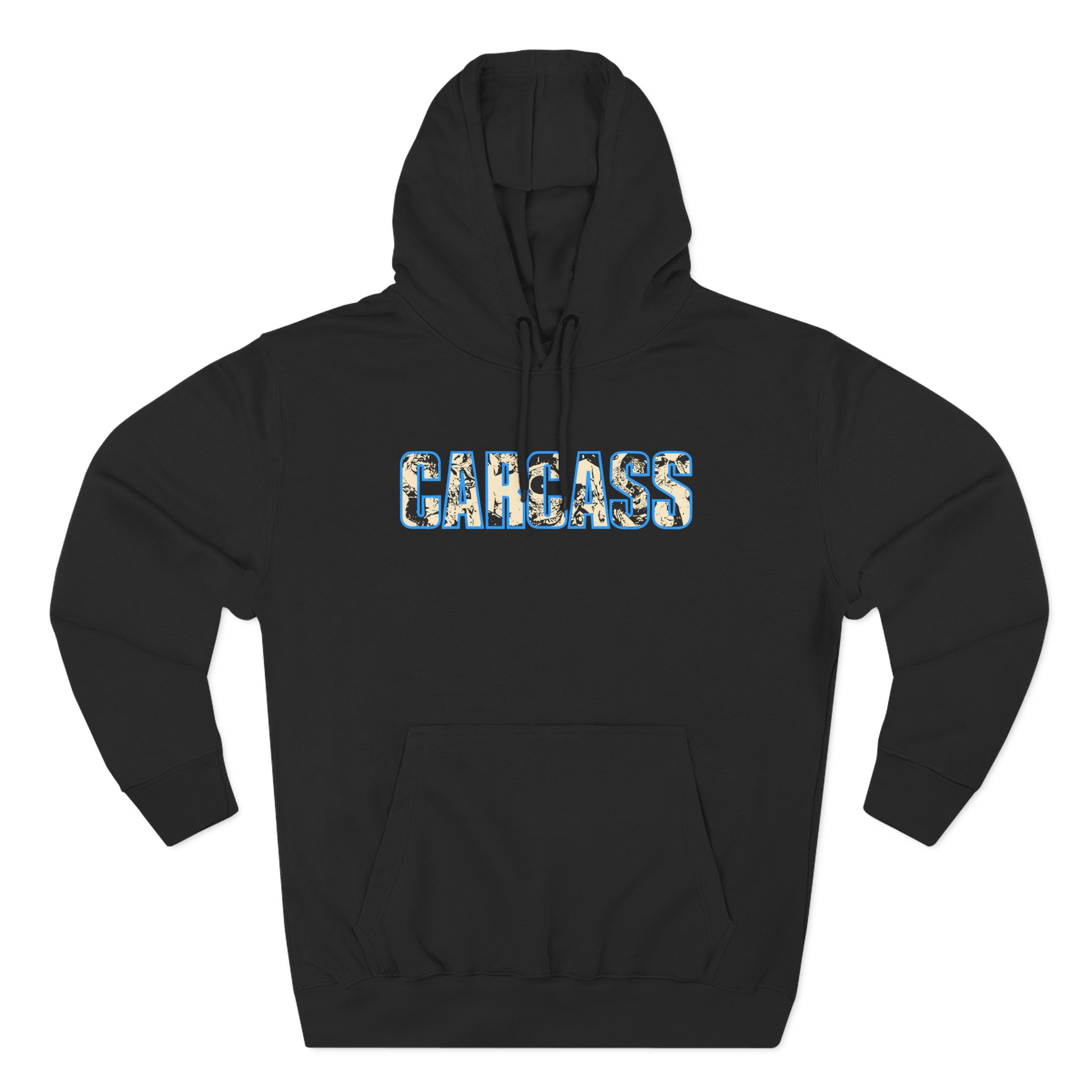 Carcass Head & Tools Three-Panel Fleece Hoodie