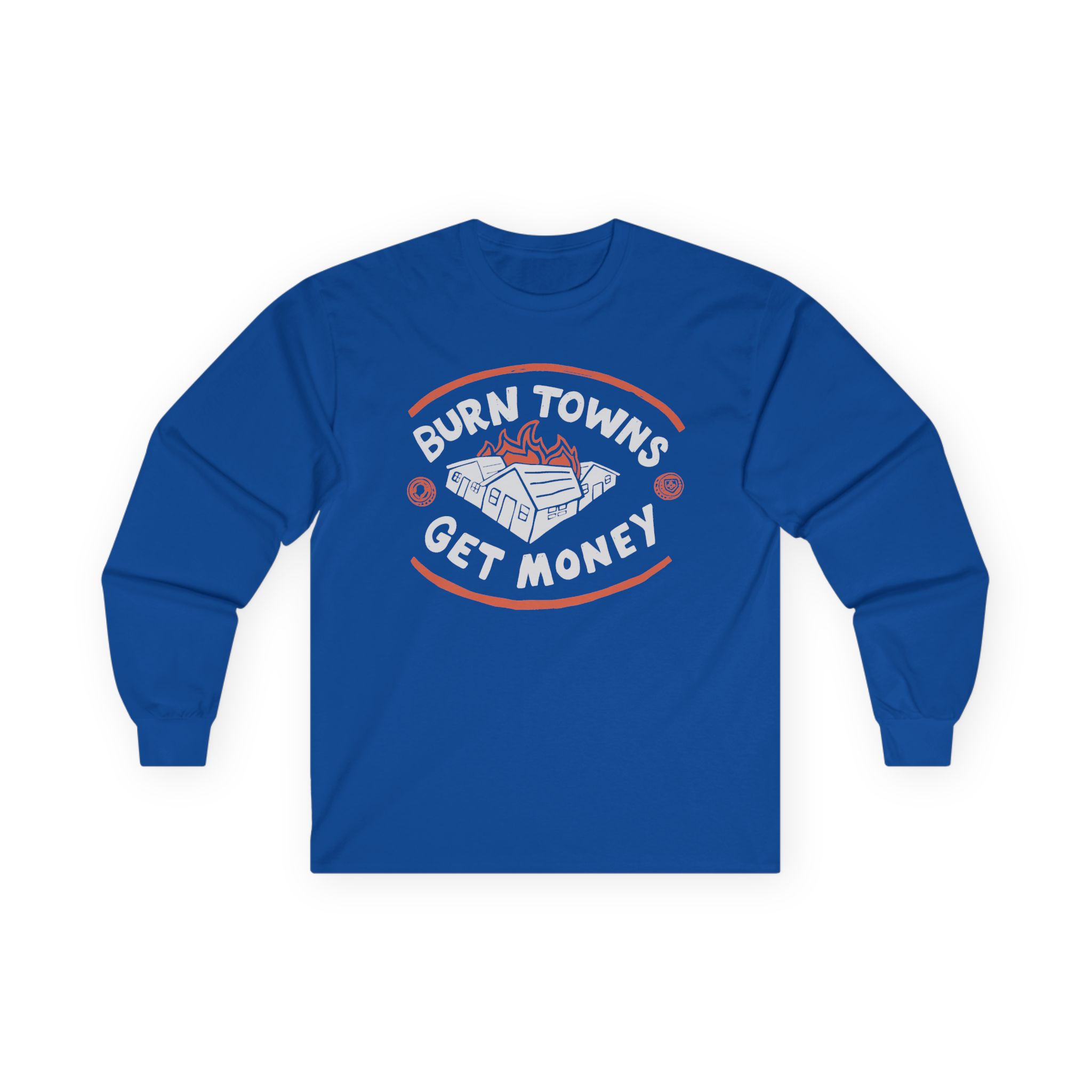 Dropout Burn Towns Get Money Unisex Ultra Cotton Long Sleeve Tee - Image 9