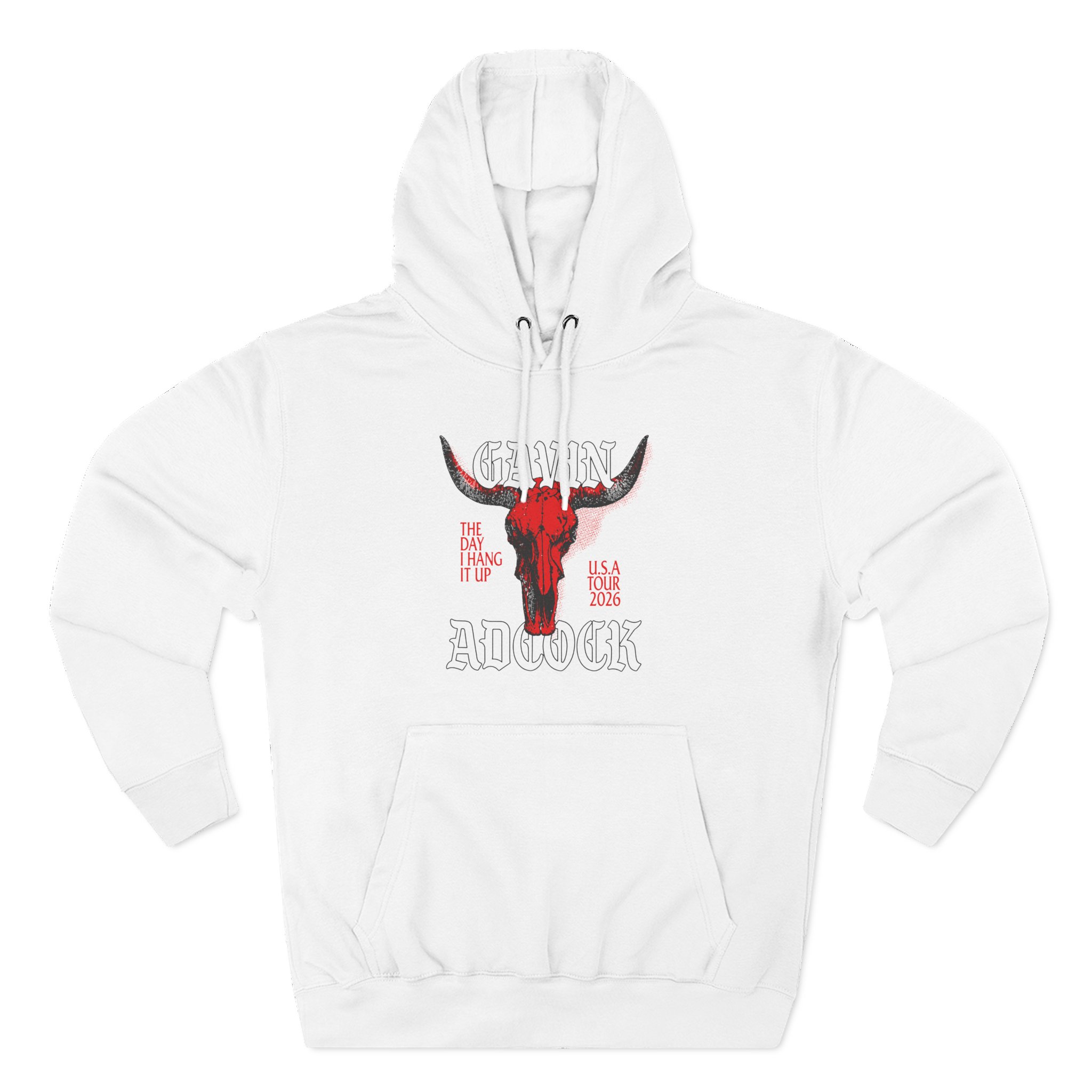 Gavin Adcock Ivory Steerhead Three-Panel Fleece Hoodie
