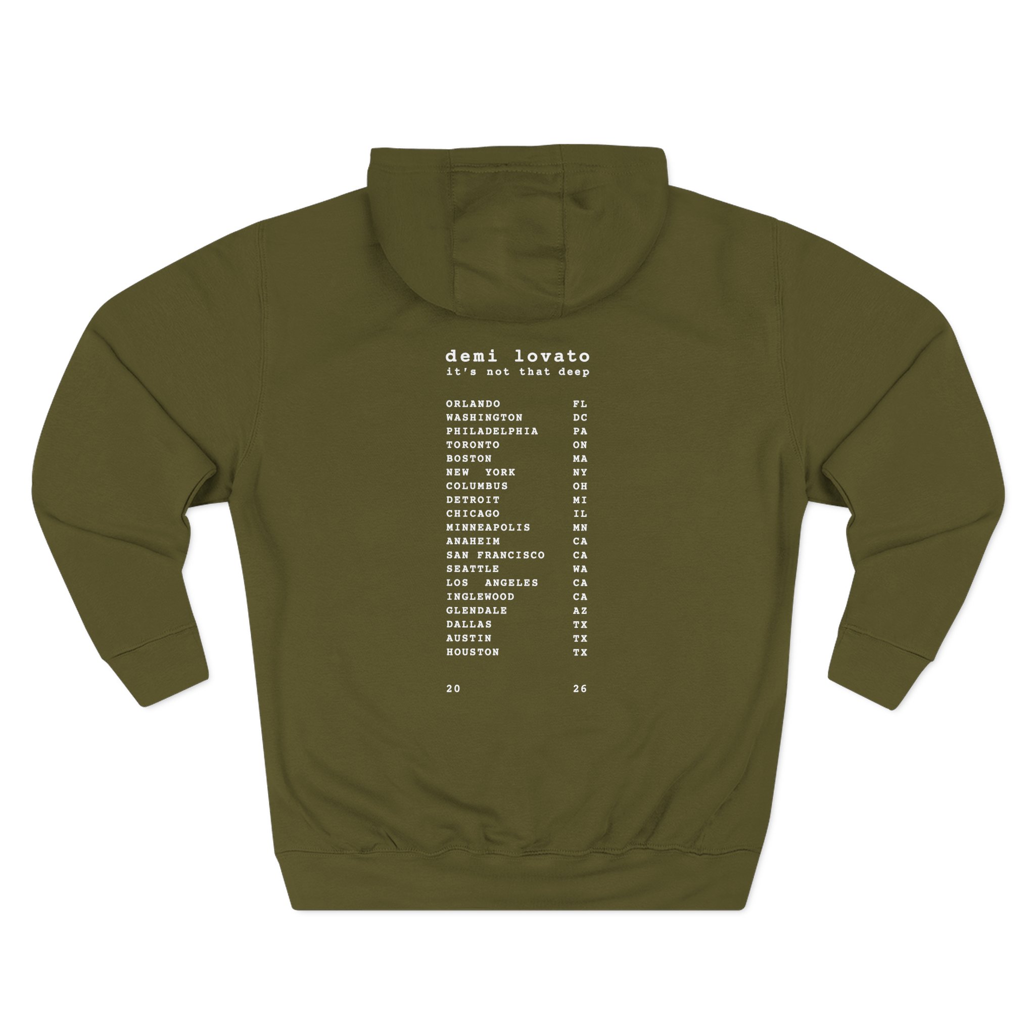 D L It’s Not That Deep Tour Three-panel Fleece Hoodie - Image 4