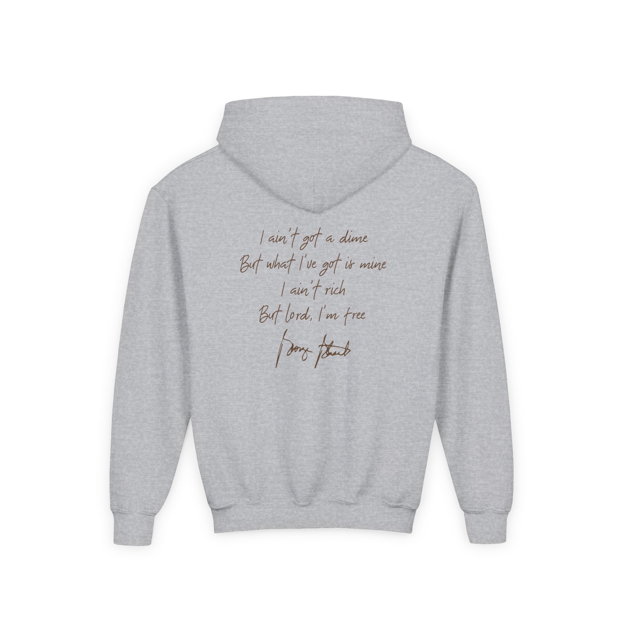 George Strait Amarillo by Morning Youth Heavy Blend Hooded Sweatshirt - Image 4