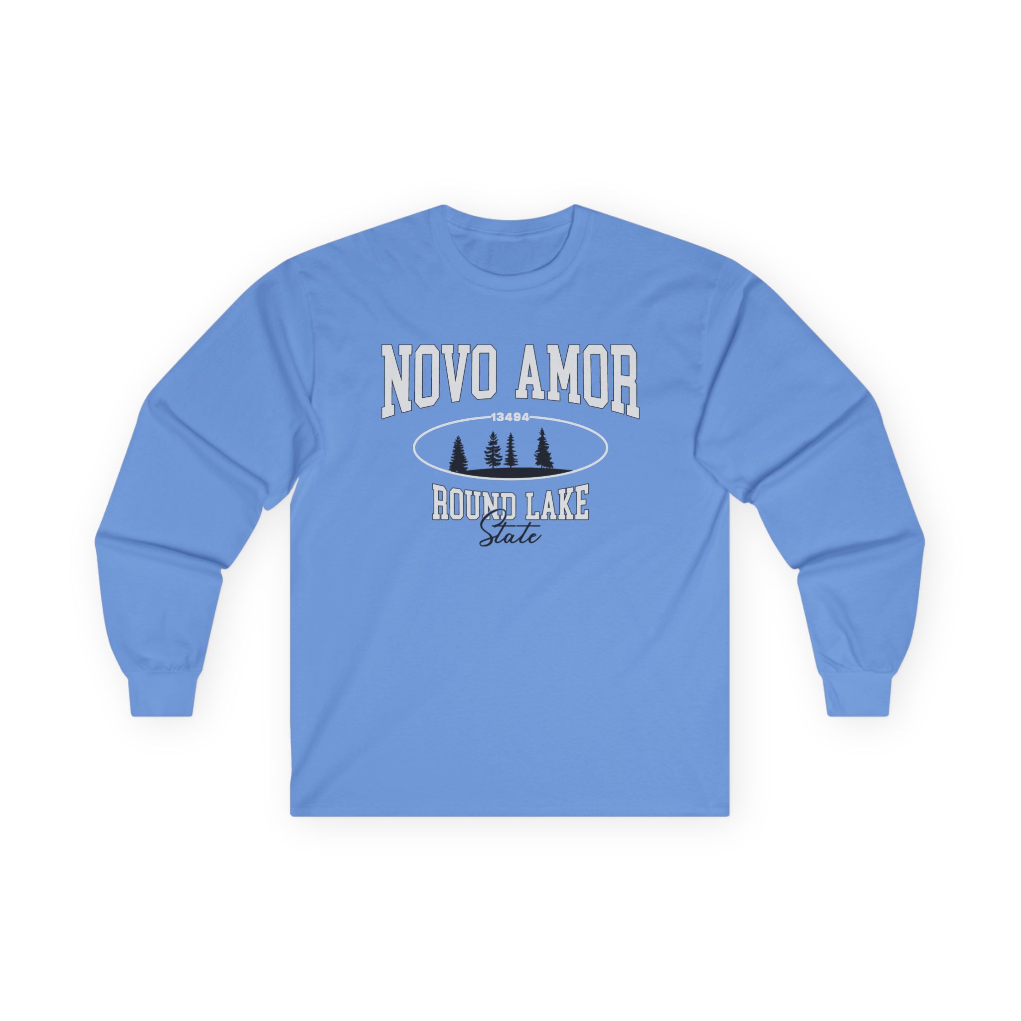 Novo Amor Round Lake State Unisex Ultra Cotton Long Sleeve Tee - Image 3