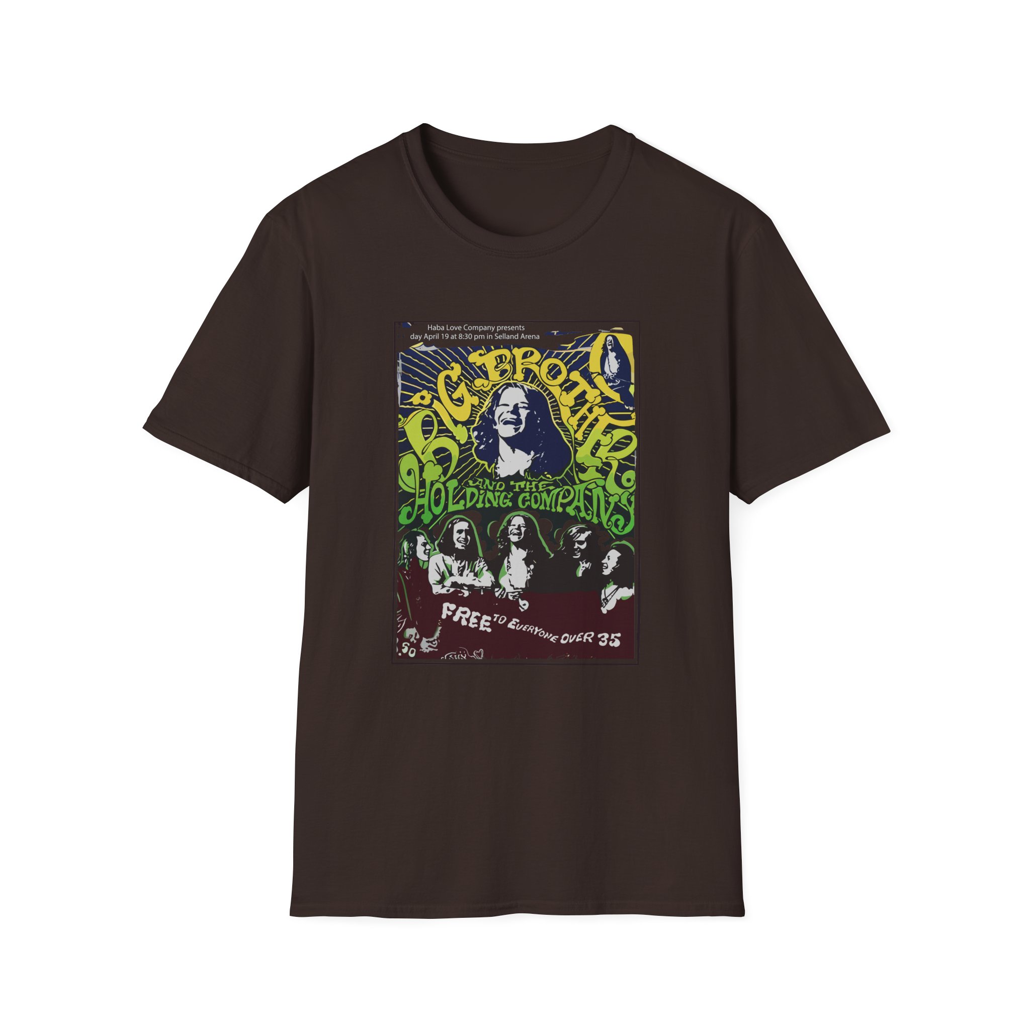 Janis Joplin Free to Everyone Unisex Softstyle T-Shirt - Image 3