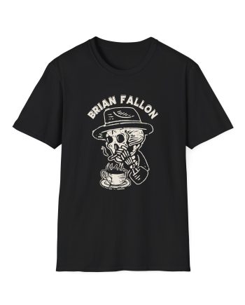 Brian Fallon Smoking Skeleton Unisex Softstyle T-shirt